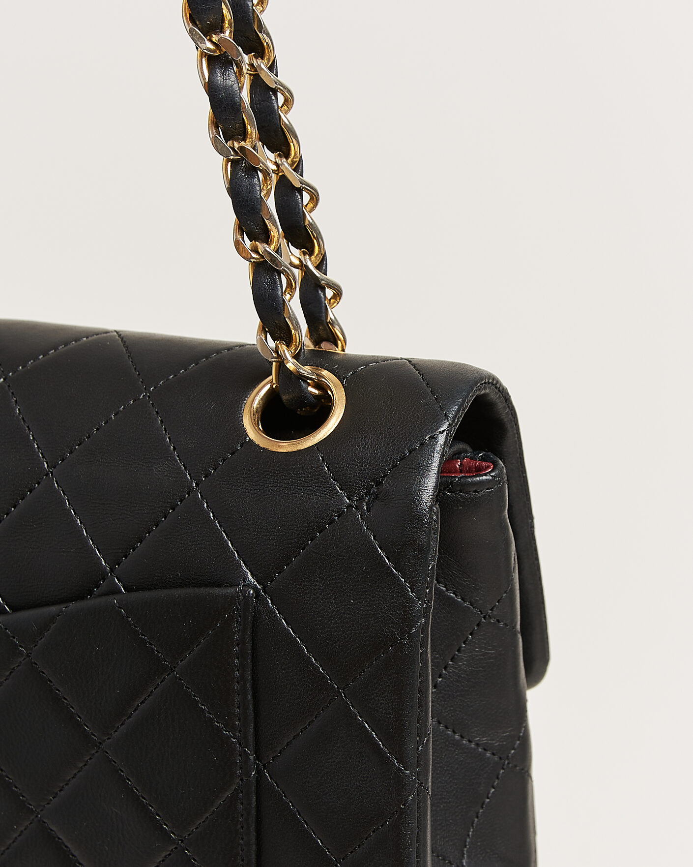 Herre | Pre-Owned & Vintage Bags | Chanel Pre-Owned | Classic Small Double Flap Bag Lambskin Black