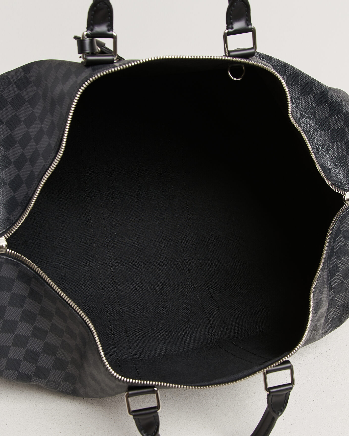 Herre | Pre-Owned & Vintage Bags | Louis Vuitton Pre-Owned | Keepall Bandouliére 55 Damier Graphite