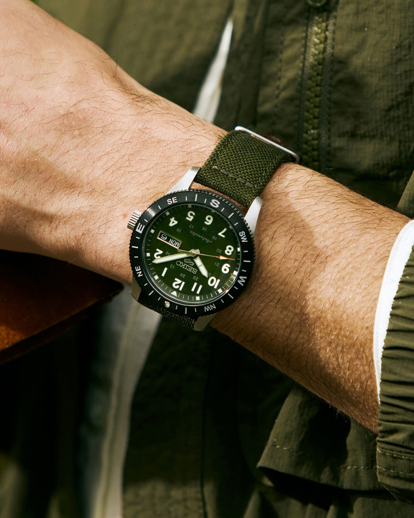 Herre | Seiko 5 Sports Automatic Field Watch 41mm Green Dial | Seiko | 5 Sports Automatic Field Watch 41mm Green Dial