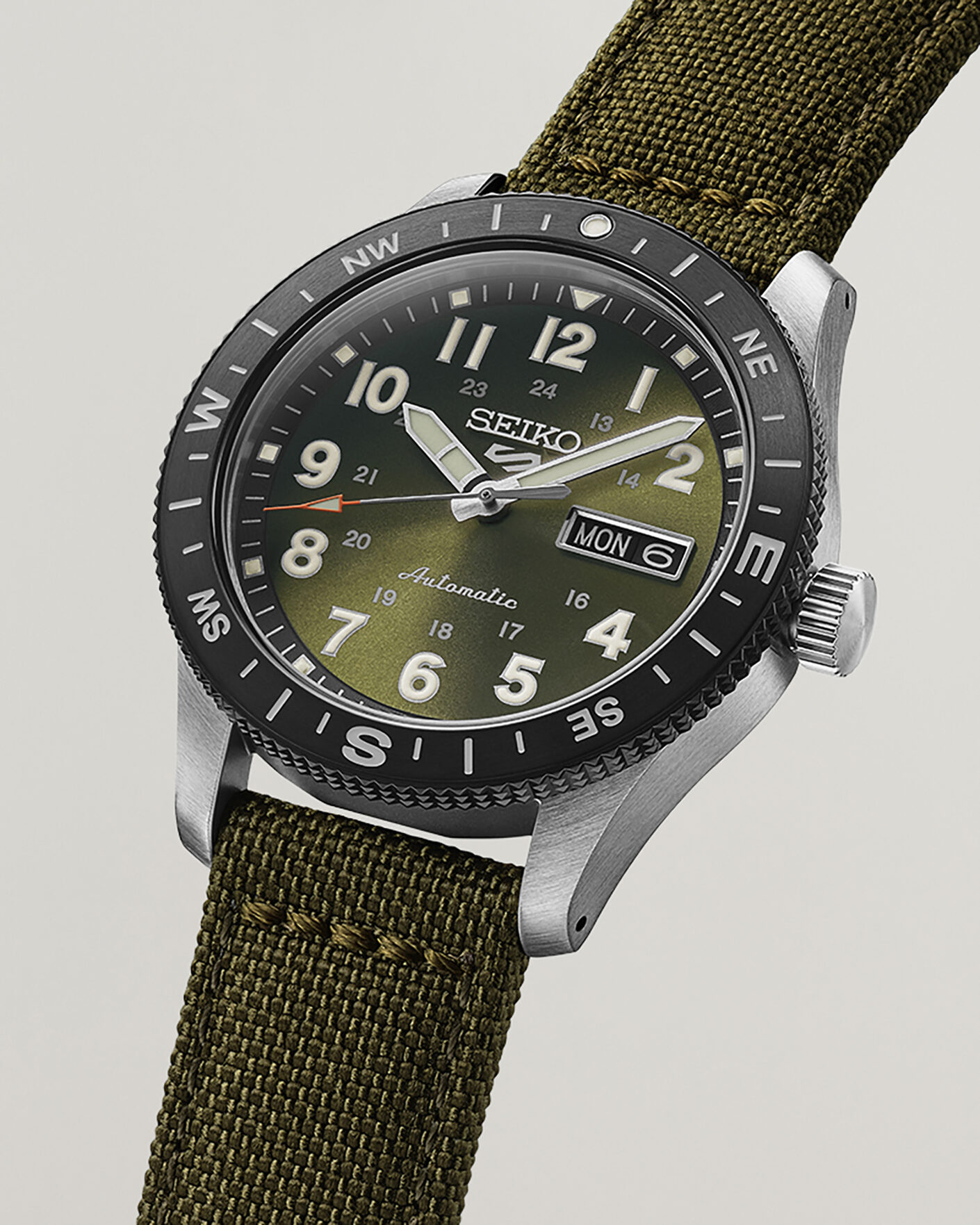 Herre | Seiko 5 Sports Automatic Field Watch 41mm Green Dial | Seiko | 5 Sports Automatic Field Watch 41mm Green Dial