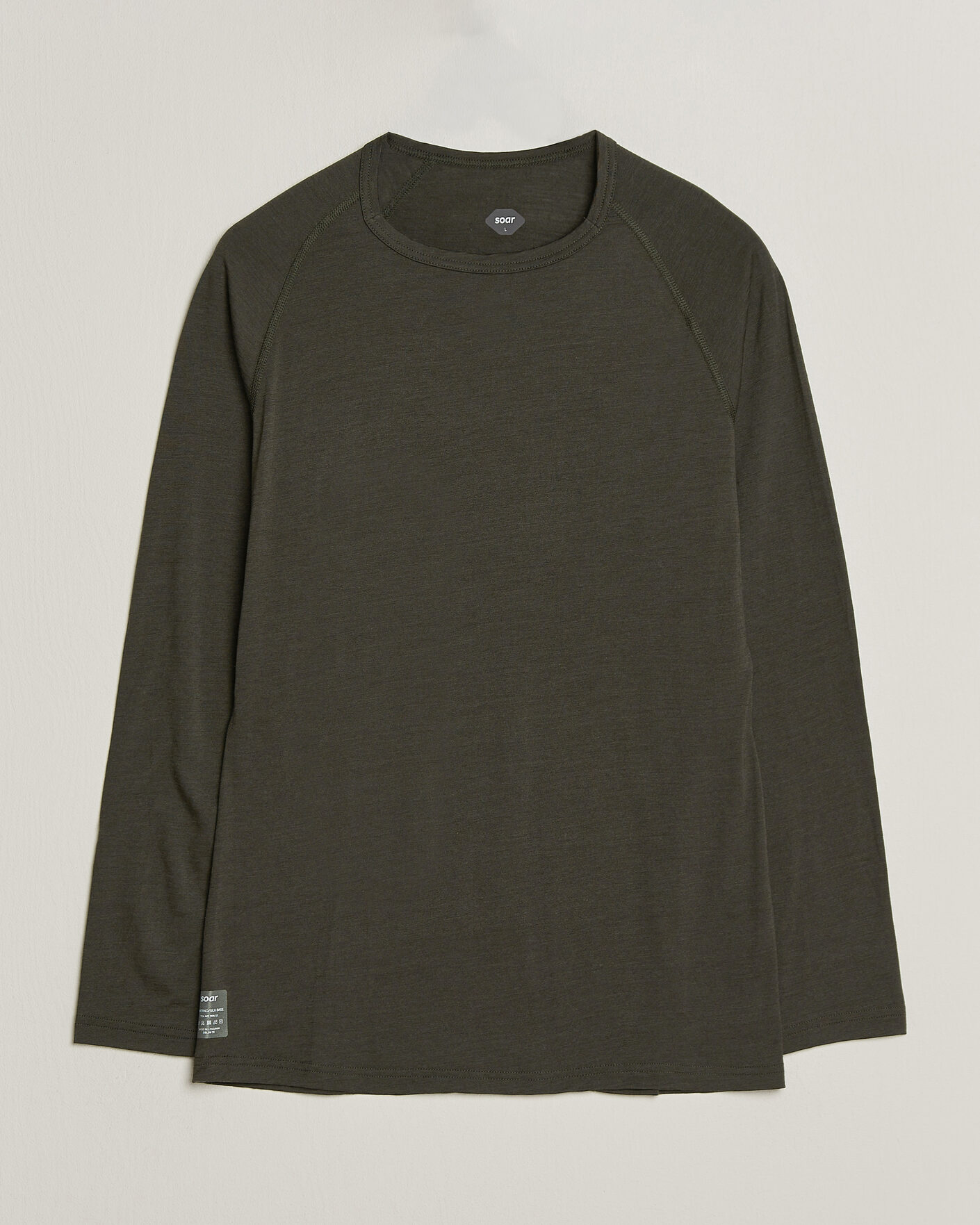 Herre | Trøjer | SOAR Running | LS Merino/Silk Base Layer Forest