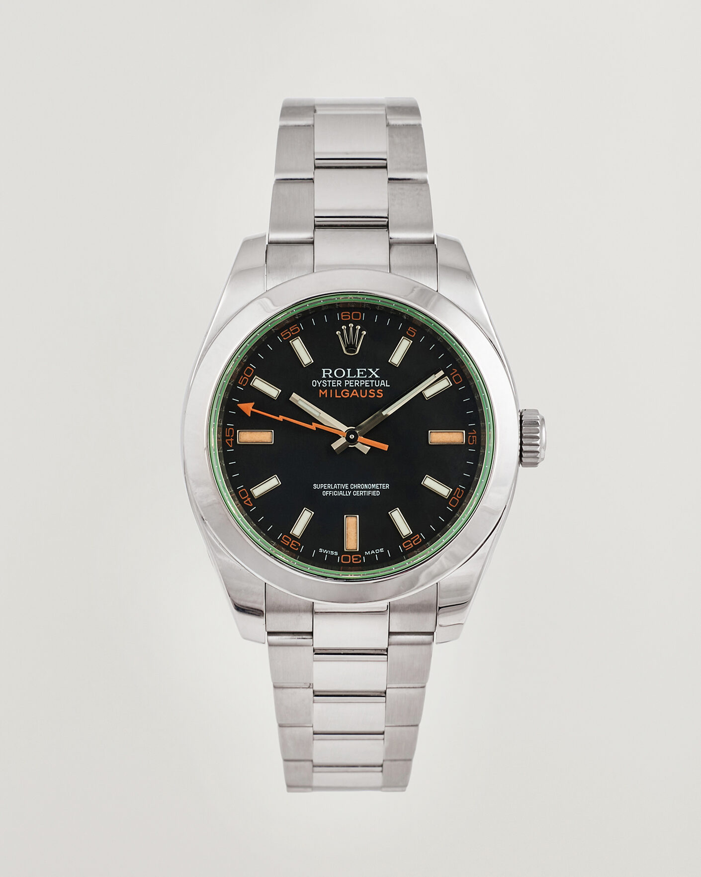 Herre | Pre-Owned & Vintage Watches | Rolex Pre-Owned | Milgauss Green 