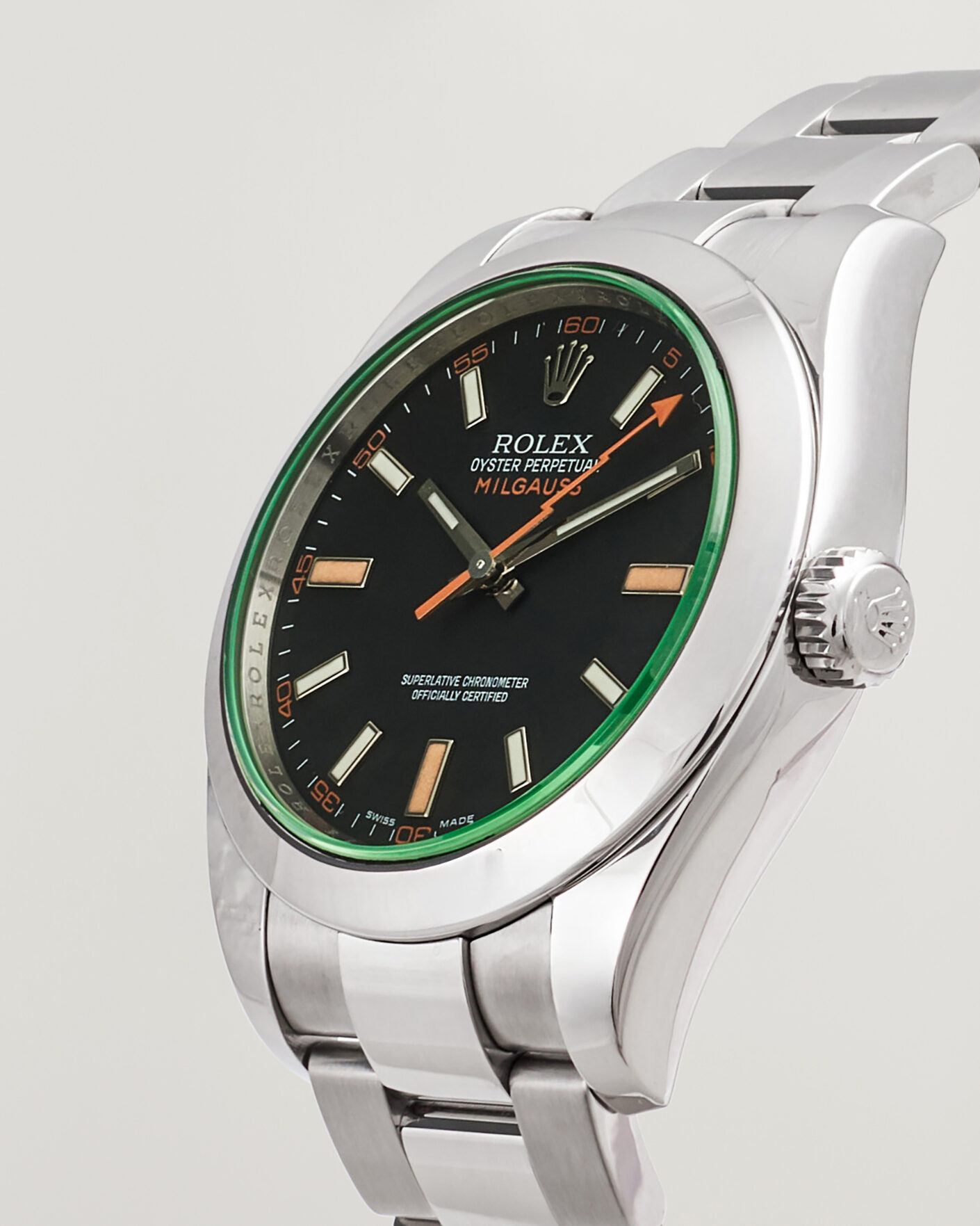 Herre | Pre-Owned & Vintage Watches | Rolex Pre-Owned | Milgauss Green 
