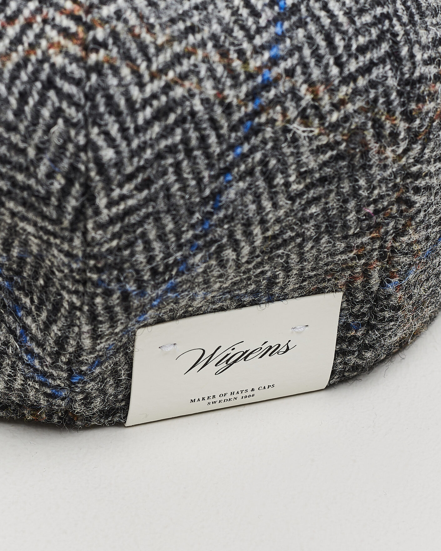 Herre | Hatte & kasketter | Wigéns | Ivy Contemporary Herringbone Cap Grey