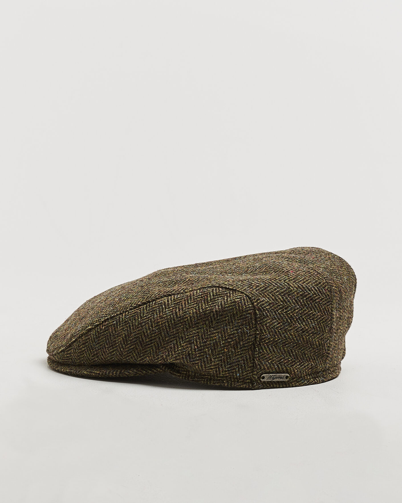 Herre | Hatte & kasketter | Wigéns | Ivy Slim Herringbone Cap Olive