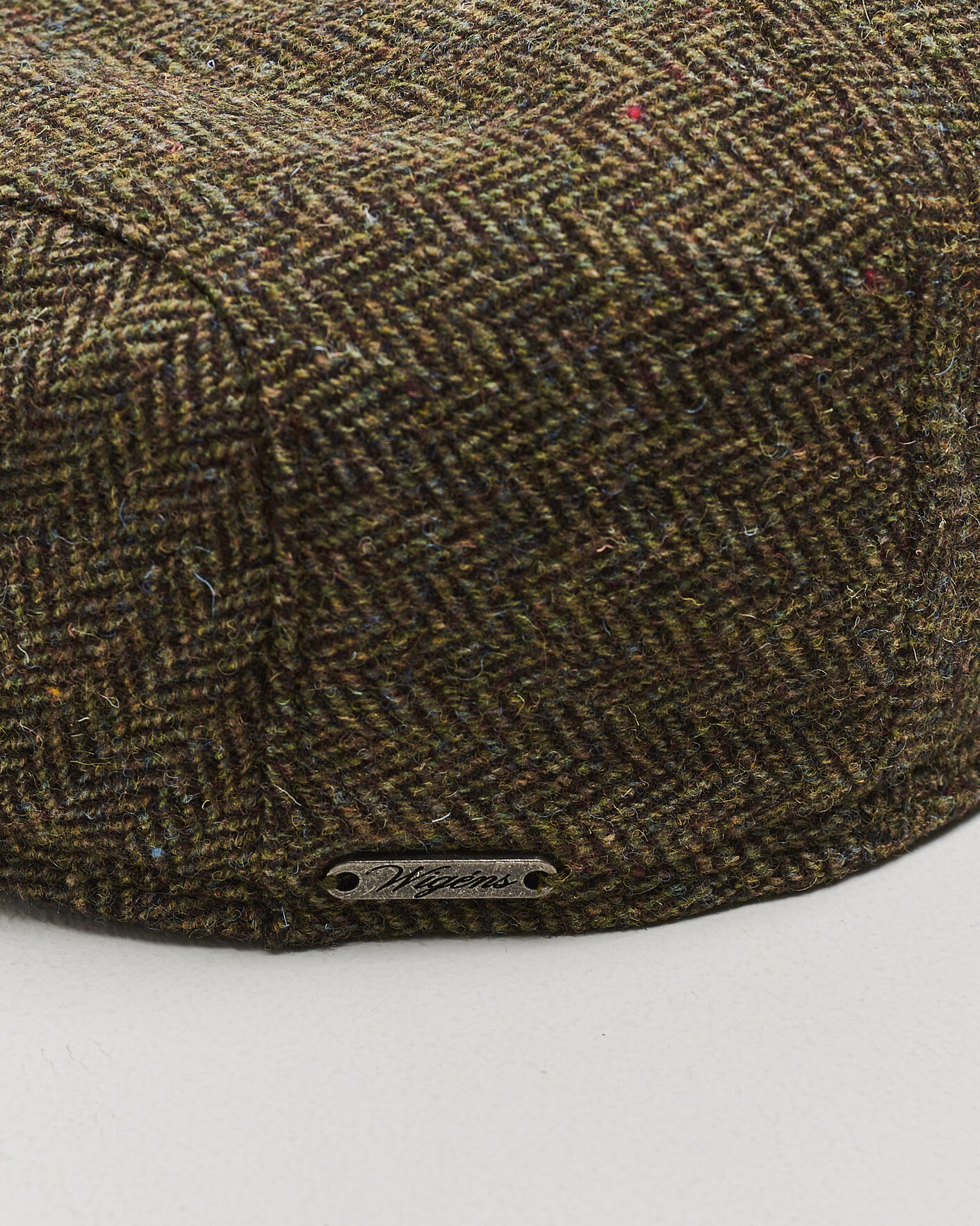 Herre | Hatte & kasketter | Wigéns | Ivy Slim Herringbone Cap Olive