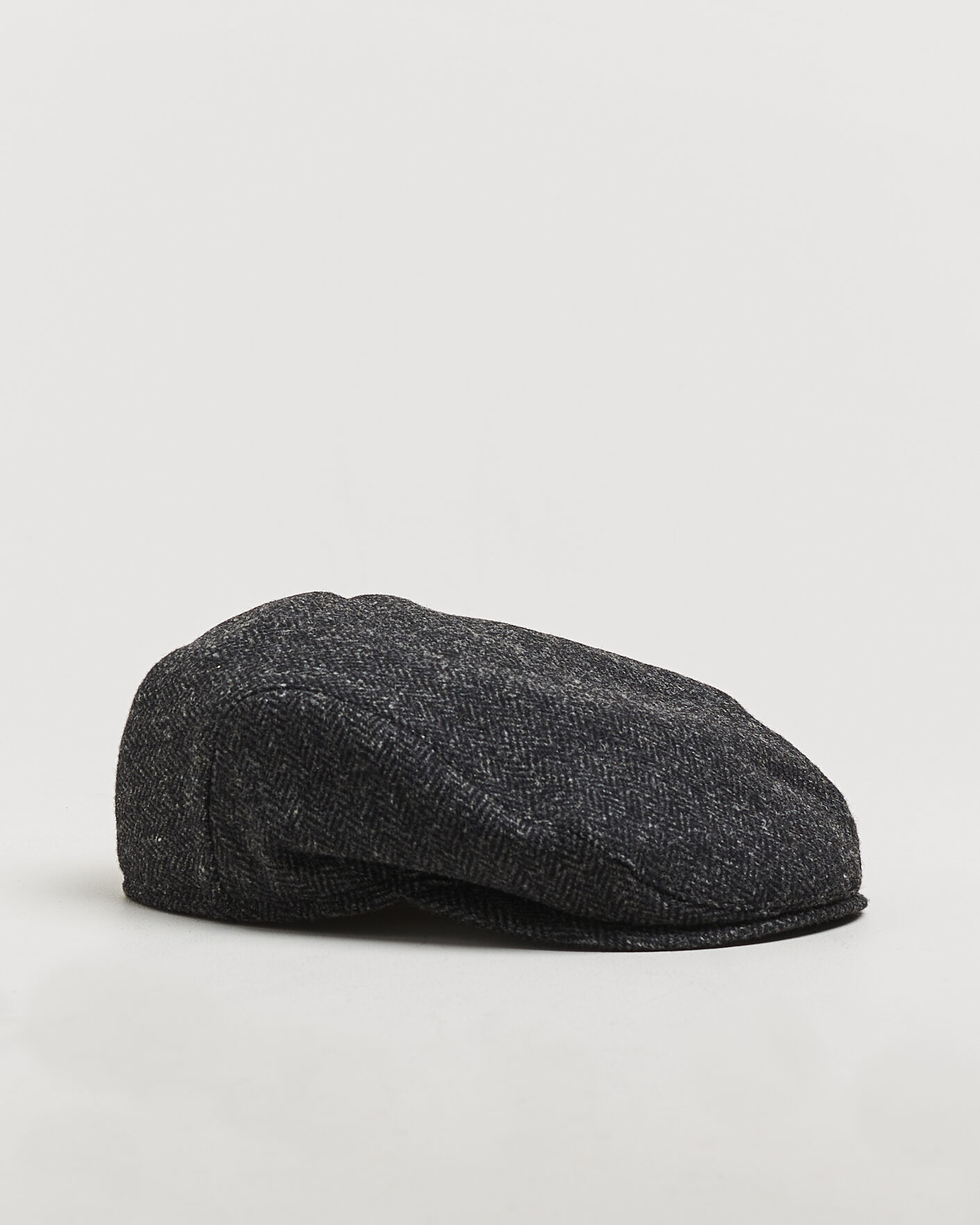 Herre | Hatte & kasketter | Wigéns | Ivy Slim Herringbone Cap Dark Grey