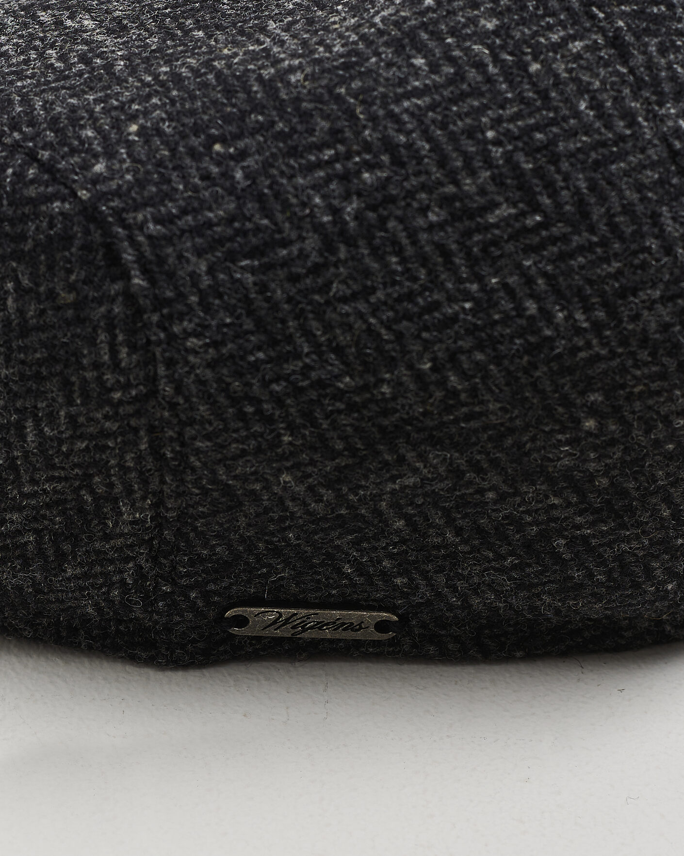 Herre | Hatte & kasketter | Wigéns | Ivy Slim Herringbone Cap Dark Grey