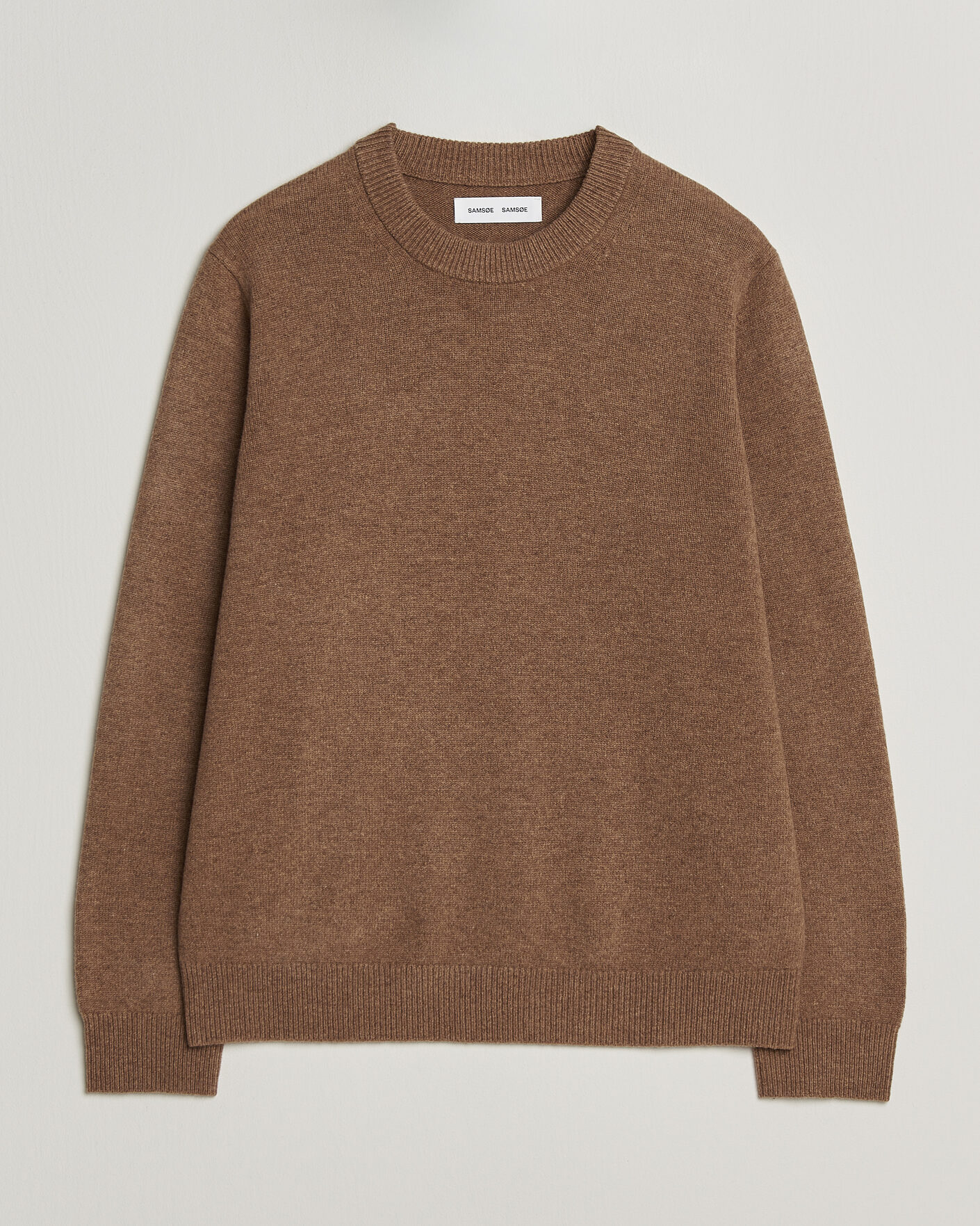Herre | Trøjer | Samsøe Samsøe | Isak Knitted Crew Neck Lead Gray