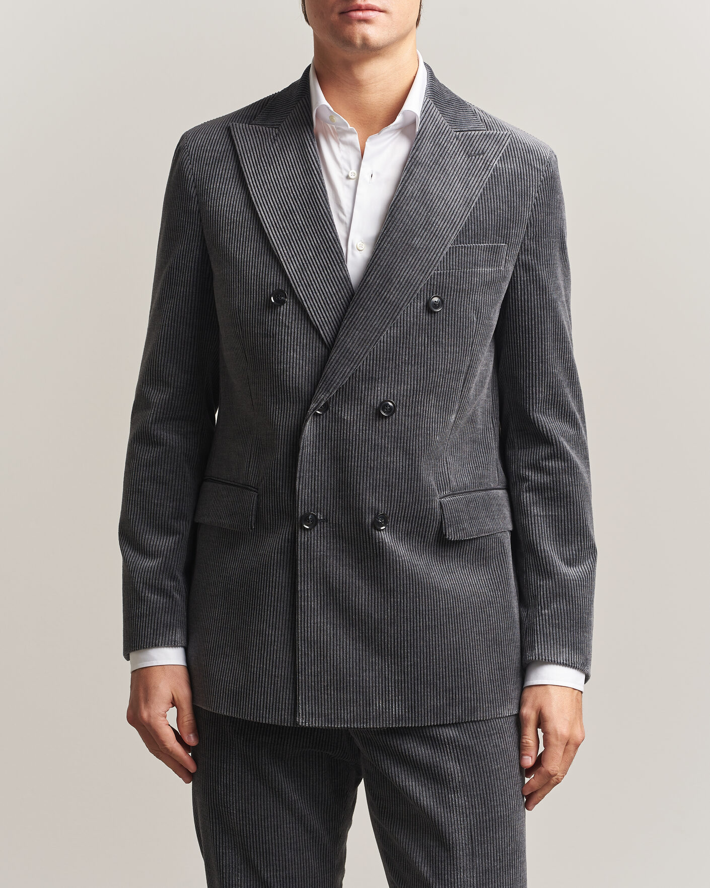 Herre | Blazere & jakker | Oscar Jacobson | Farris Corduroy Blazer Grey