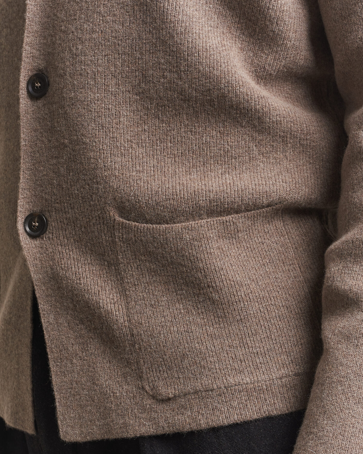 Herre | Blazere & jakker | Oscar Jacobson | Antonio Knitted Blazer Taupe