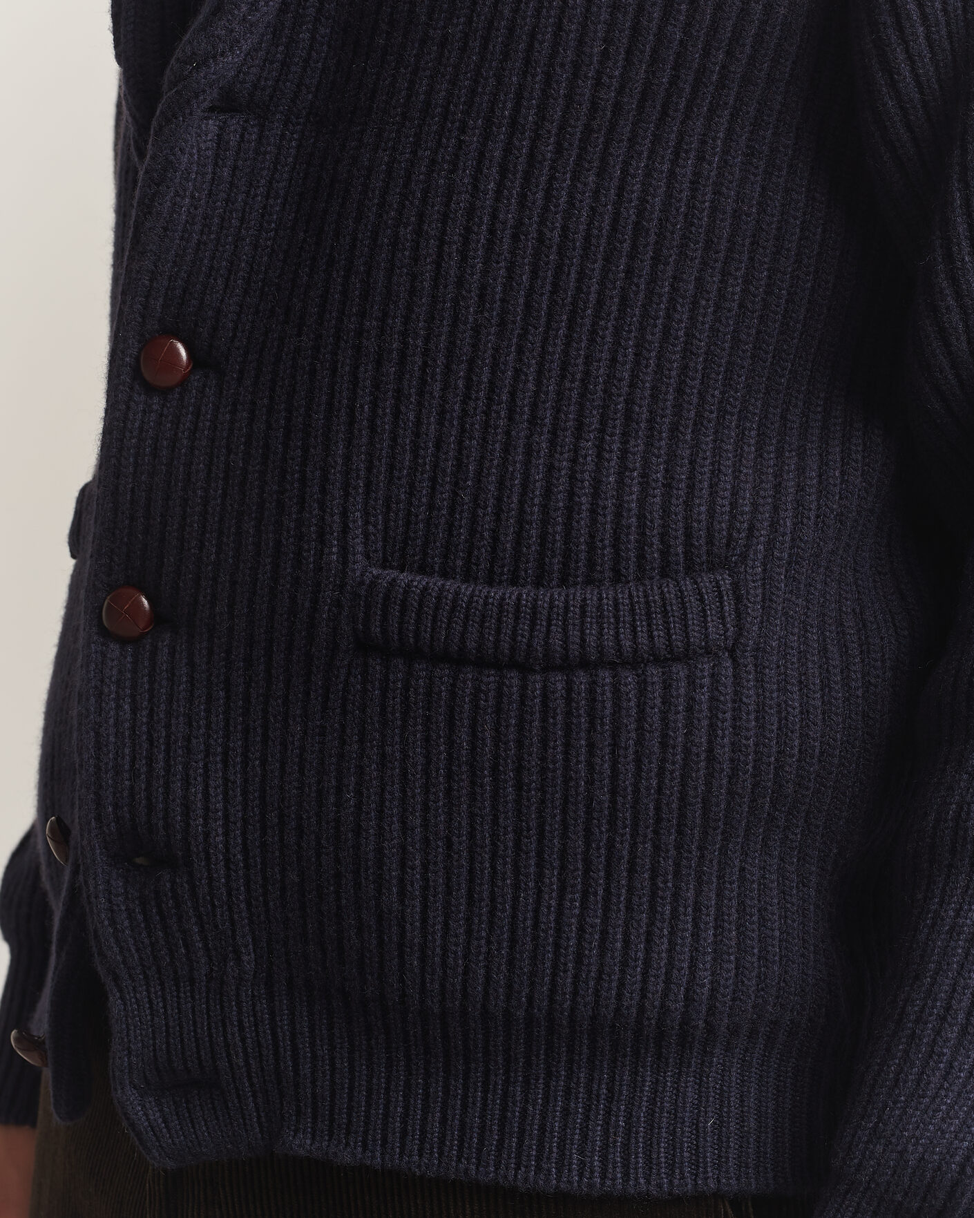 Herre | Trøjer | William Lockie | Windsor Cashmere Shawl Cardigan Navy