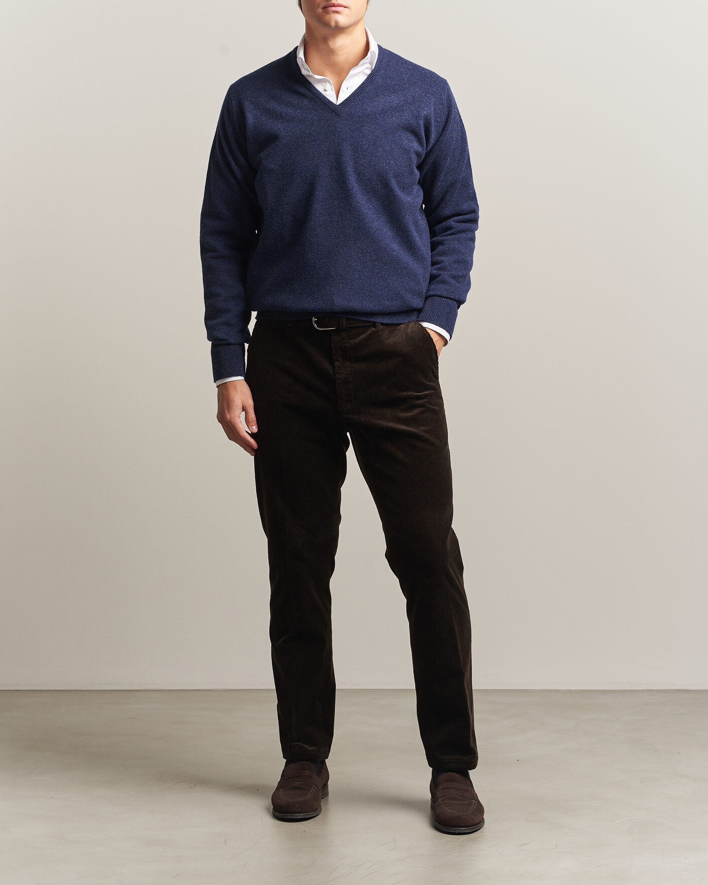 Herre | Trøjer | William Lockie | Rob Lambswool V-Neck Astra