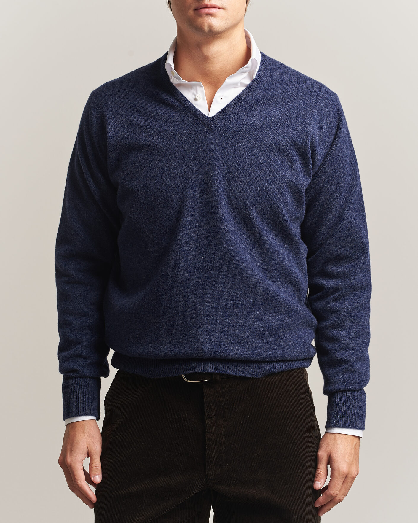 Herre | Trøjer | William Lockie | Rob Lambswool V-Neck Astra