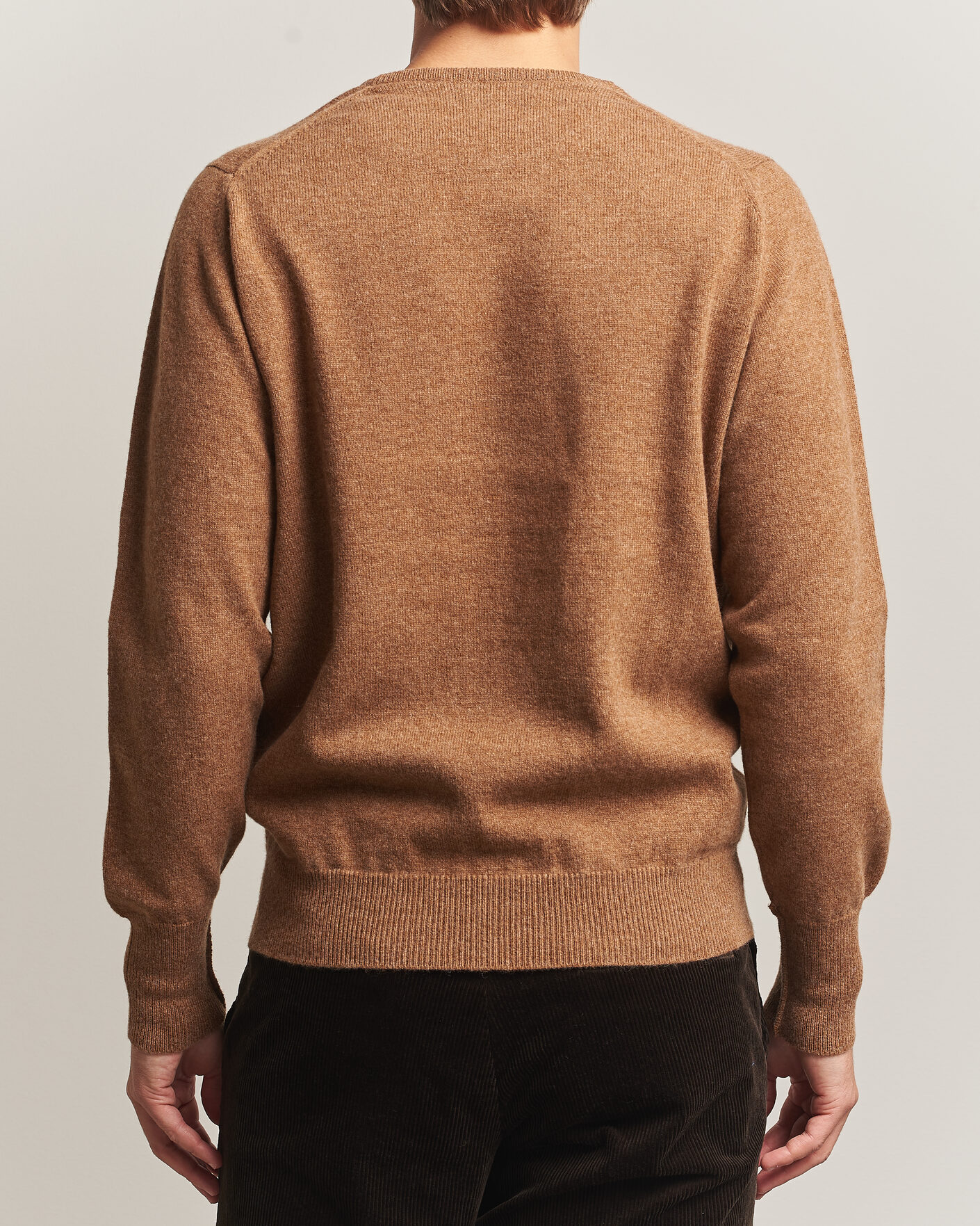 Herre | Trøjer | William Lockie | Rob Lambswool Crewneck Driftwood