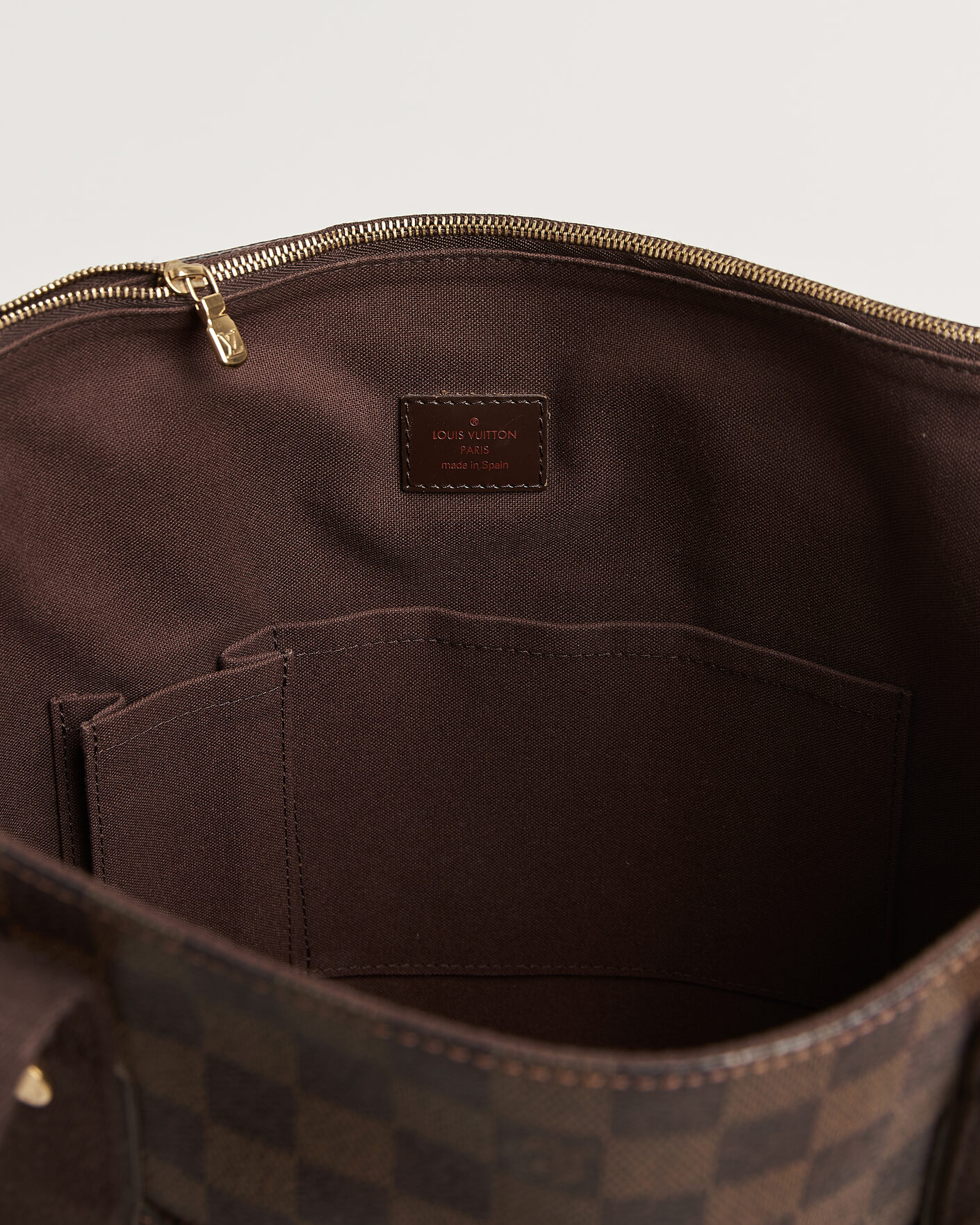 Herre | Pre-Owned & Vintage Bags | Louis Vuitton Pre-Owned | Cabas Bobur Tote Bag Damier Ebene