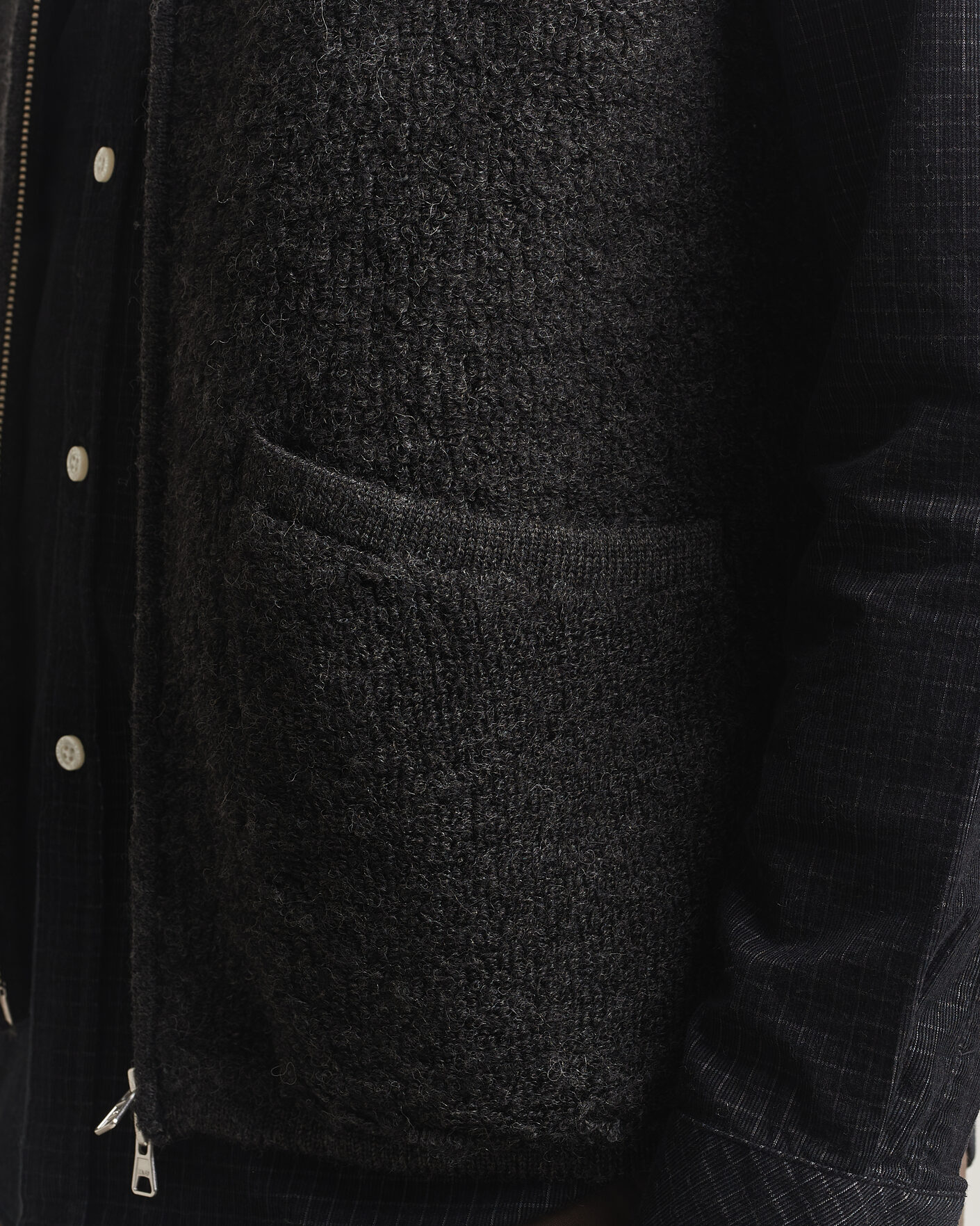 Herre | Veste | NN07 | Mads Wool Fleece Vest Antracite Melange