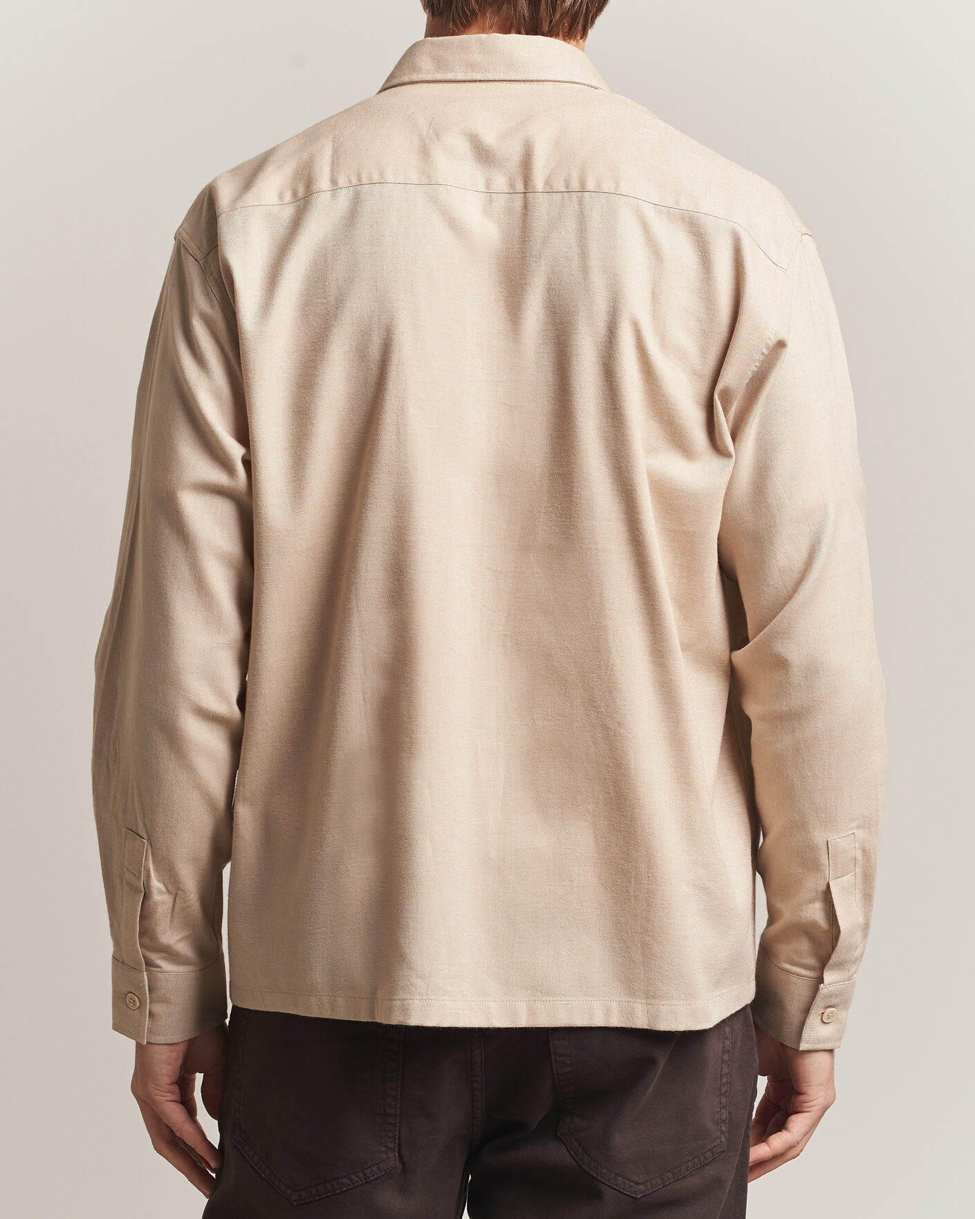 Herre | Skjorter | NN07 | Deon Brushed Light Flannel Shirt Desert Khaki
