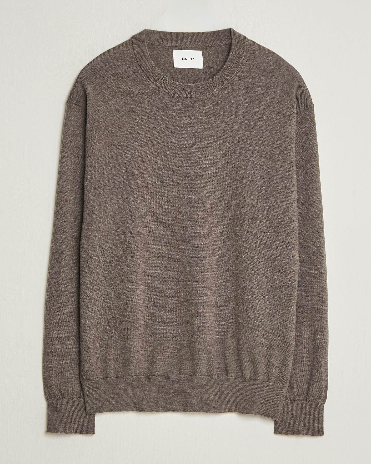 Herre | Trøjer | NN07 | Nate Wool Knitted Crew Neck Mable Husk