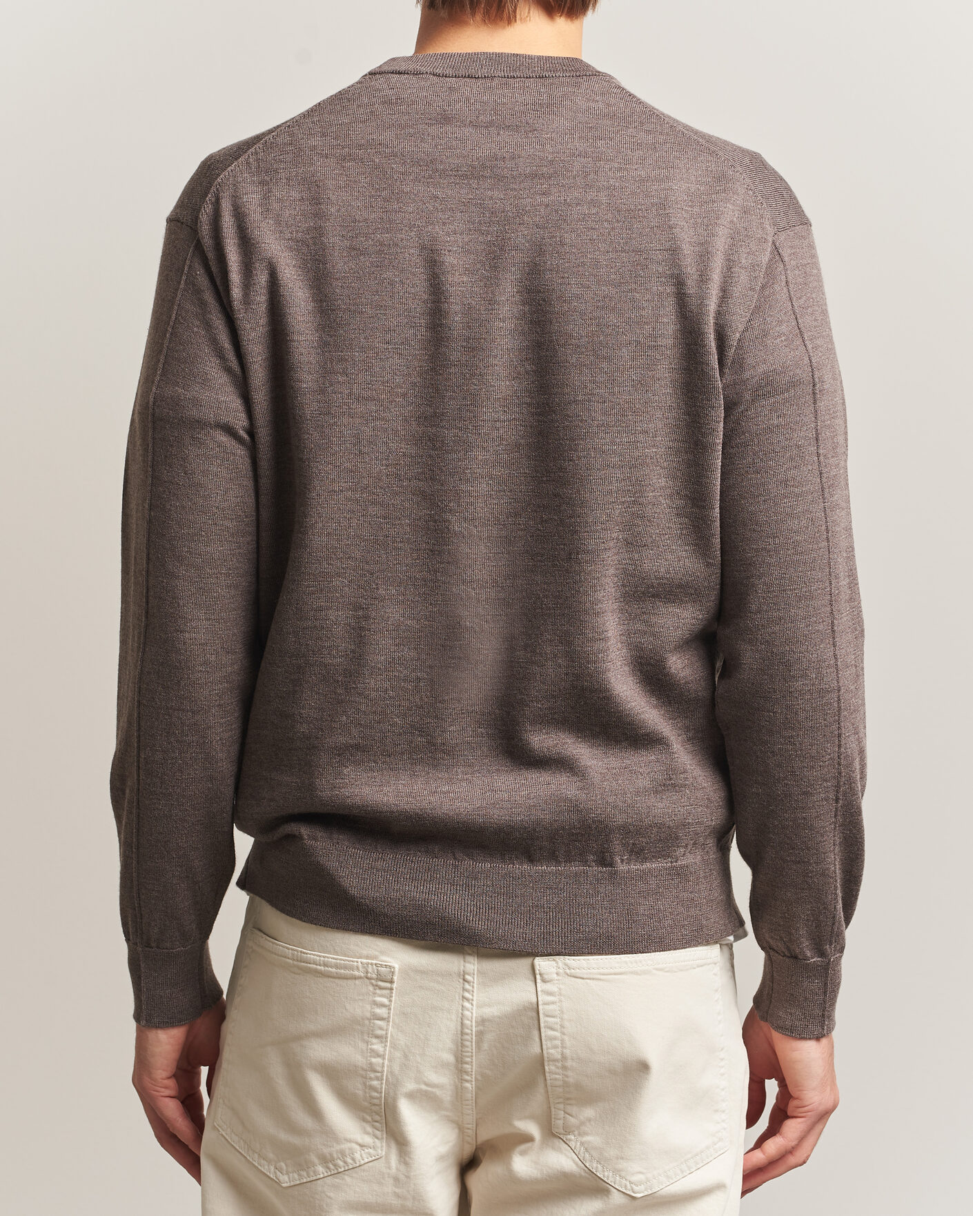 Herre | Trøjer | NN07 | Nate Wool Knitted Crew Neck Mable Husk
