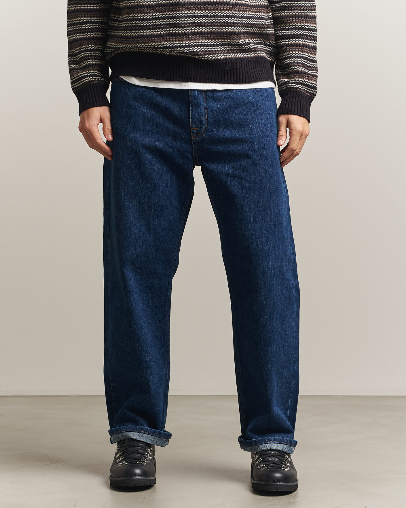 Herre | Bukser | NN07 | Otis Relaxed Fit Selvedge Jeans Medium Indigo