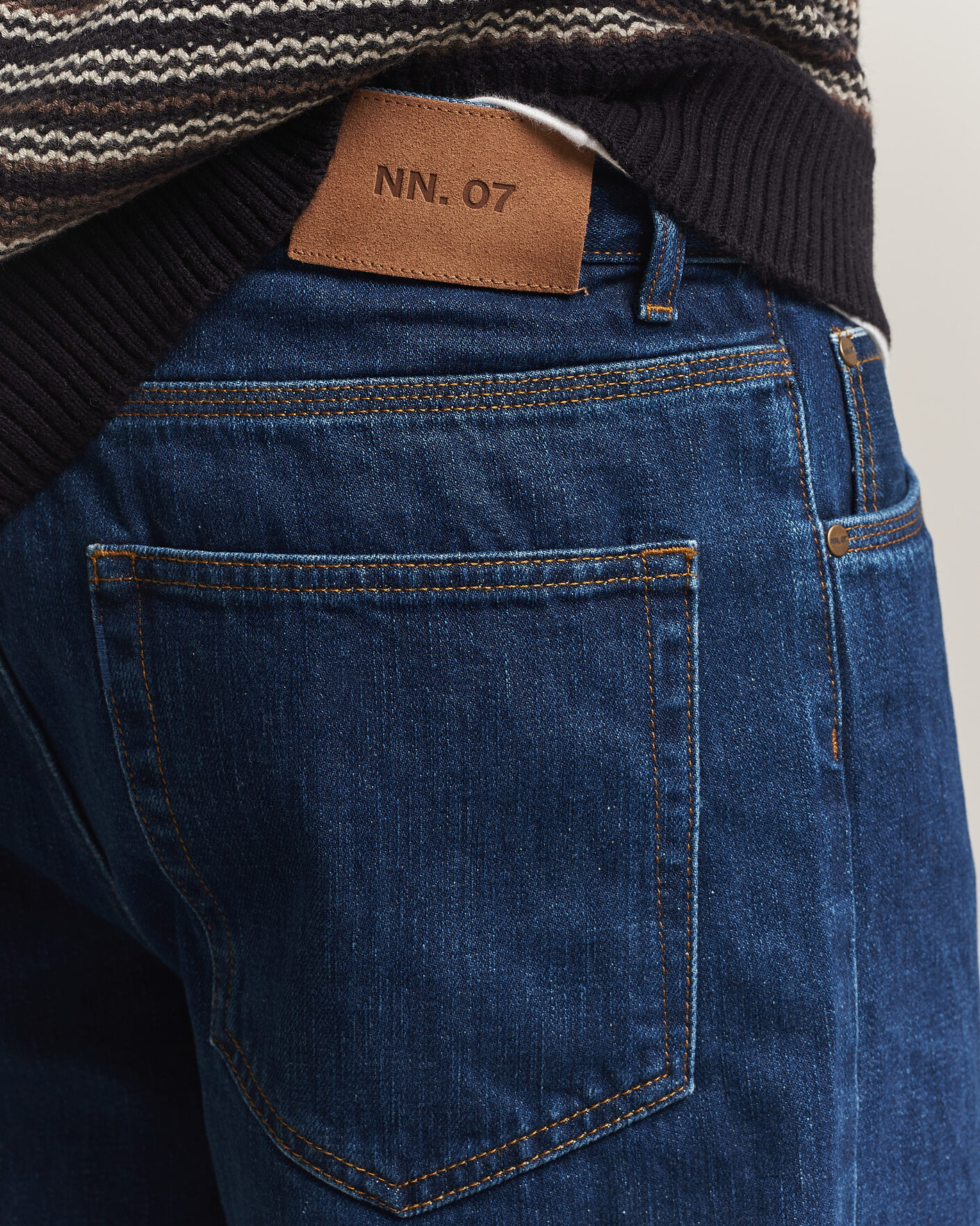 Herre | Bukser | NN07 | Otis Relaxed Fit Selvedge Jeans Medium Indigo