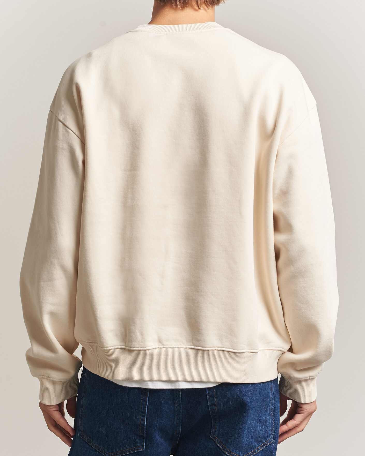 Herre | Trøjer | NN07 | David Embroidered Sweatshirt Ivory