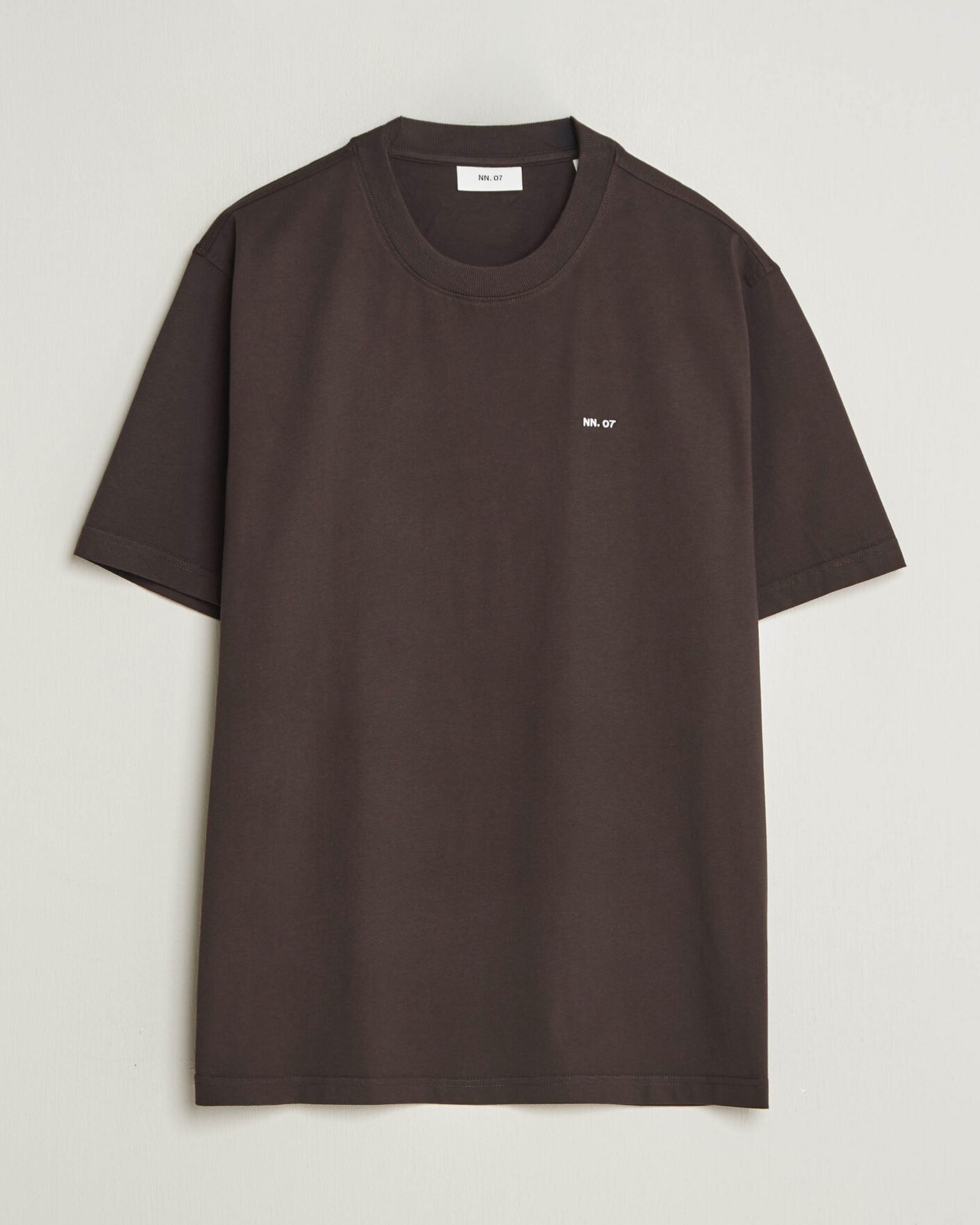 Herre | T-Shirts | NN07 | Adam Crew Neck T-Shirt Deep Truffle
