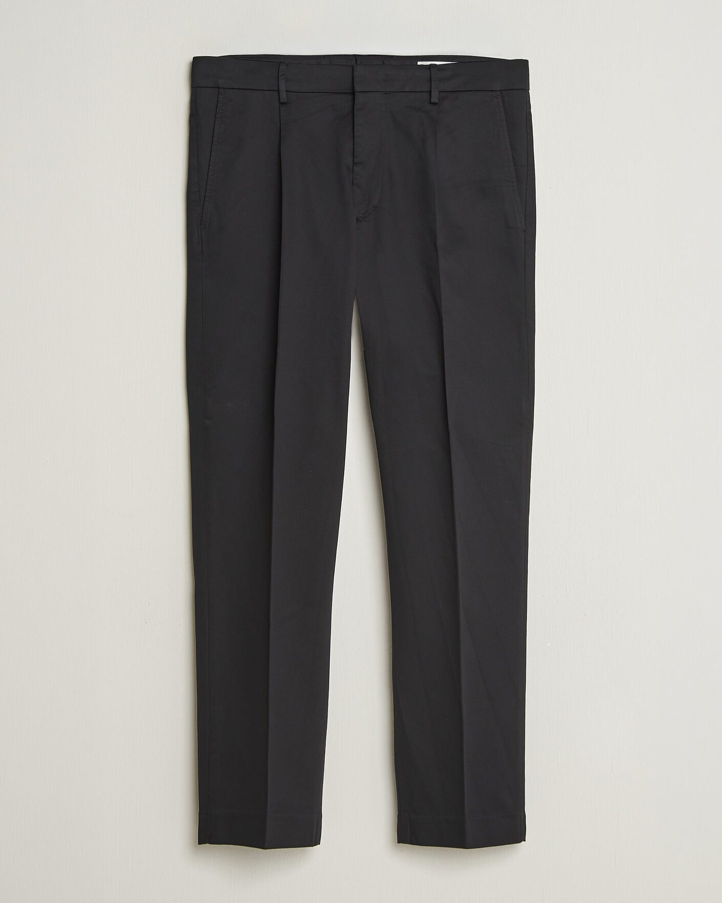 Herre | Bukser | NN07 | Bill Pleated Cotton Chinos Black