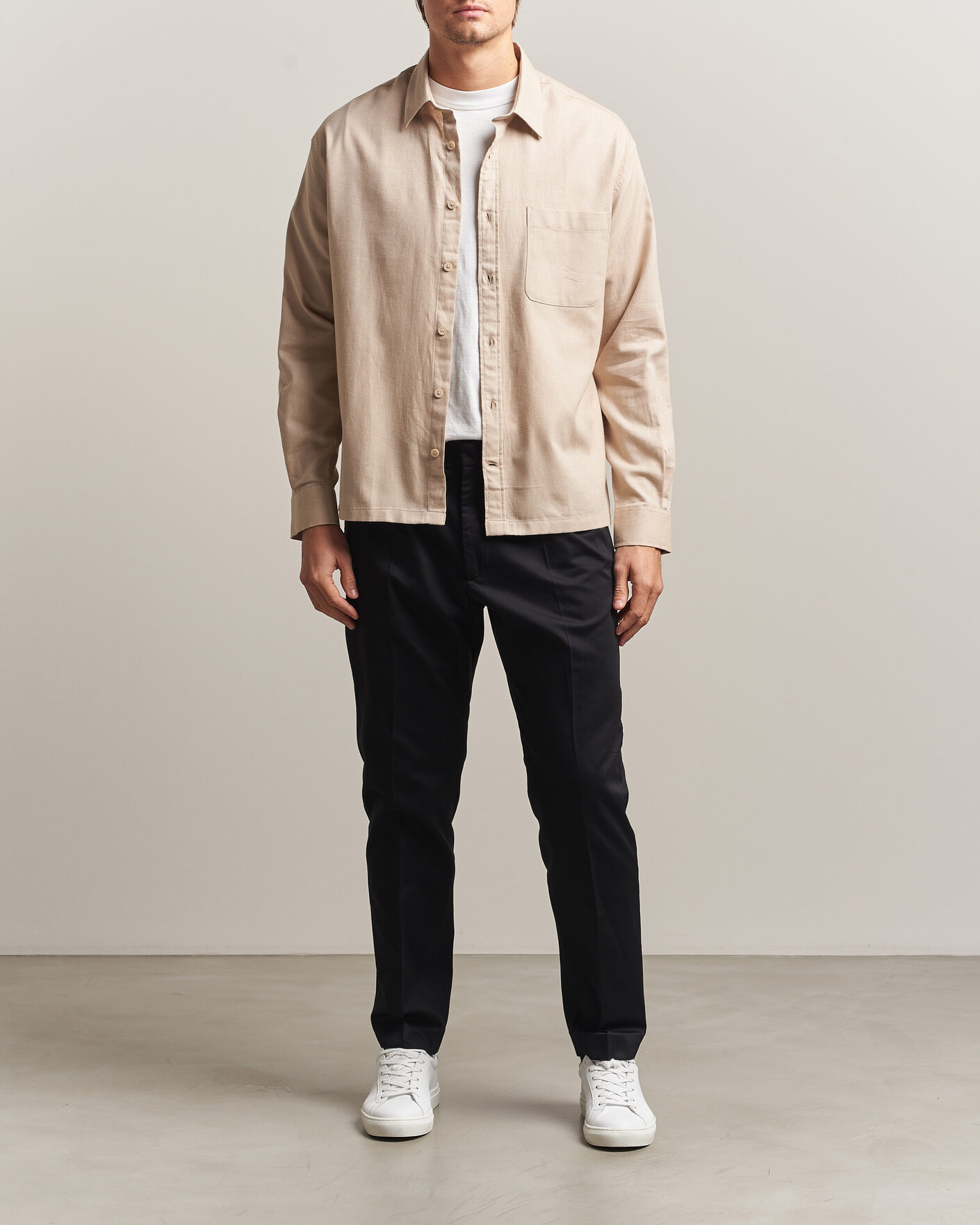 Herre | Bukser | NN07 | Bill Pleated Cotton Chinos Black