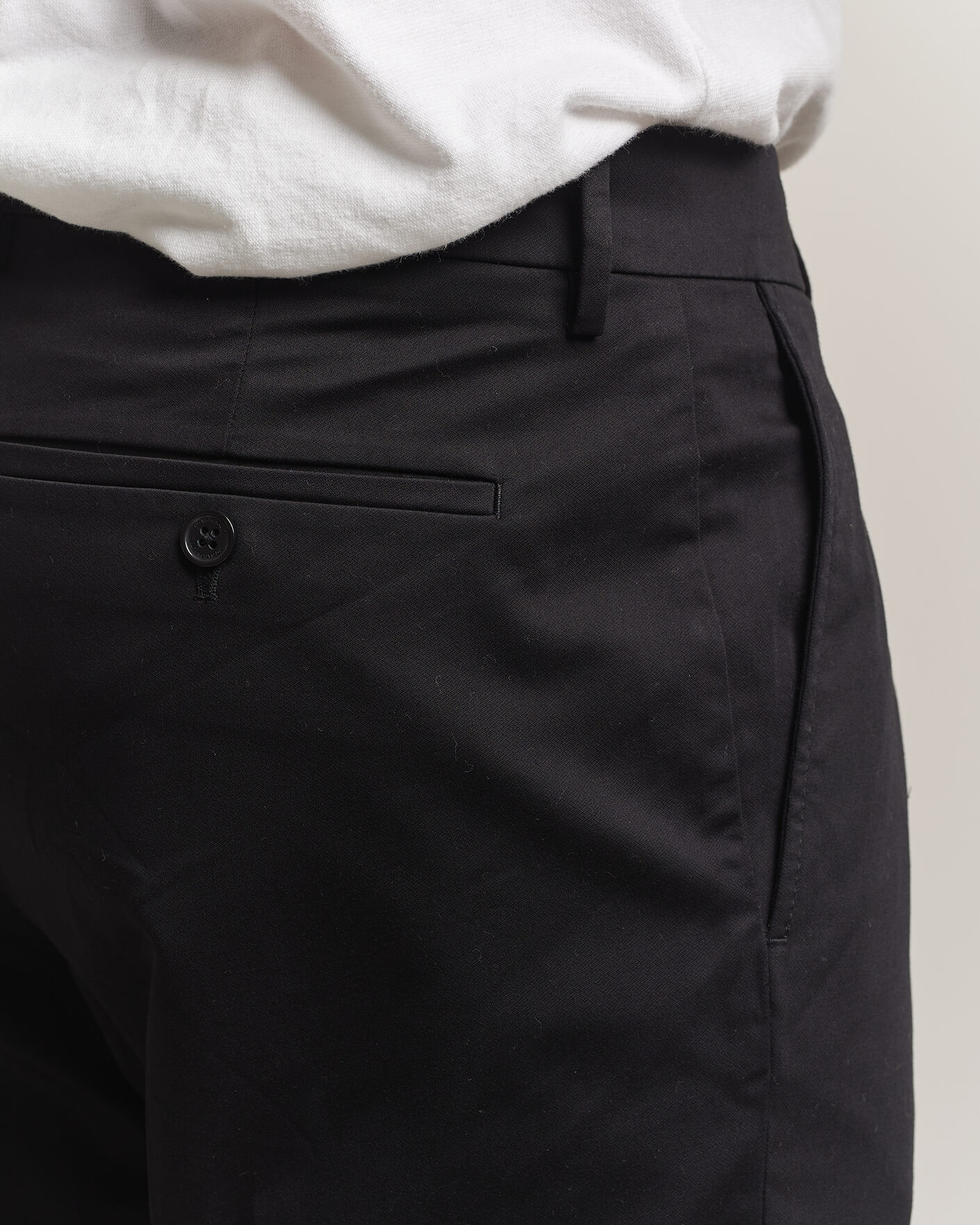 Herre | Bukser | NN07 | Bill Pleated Cotton Chinos Black