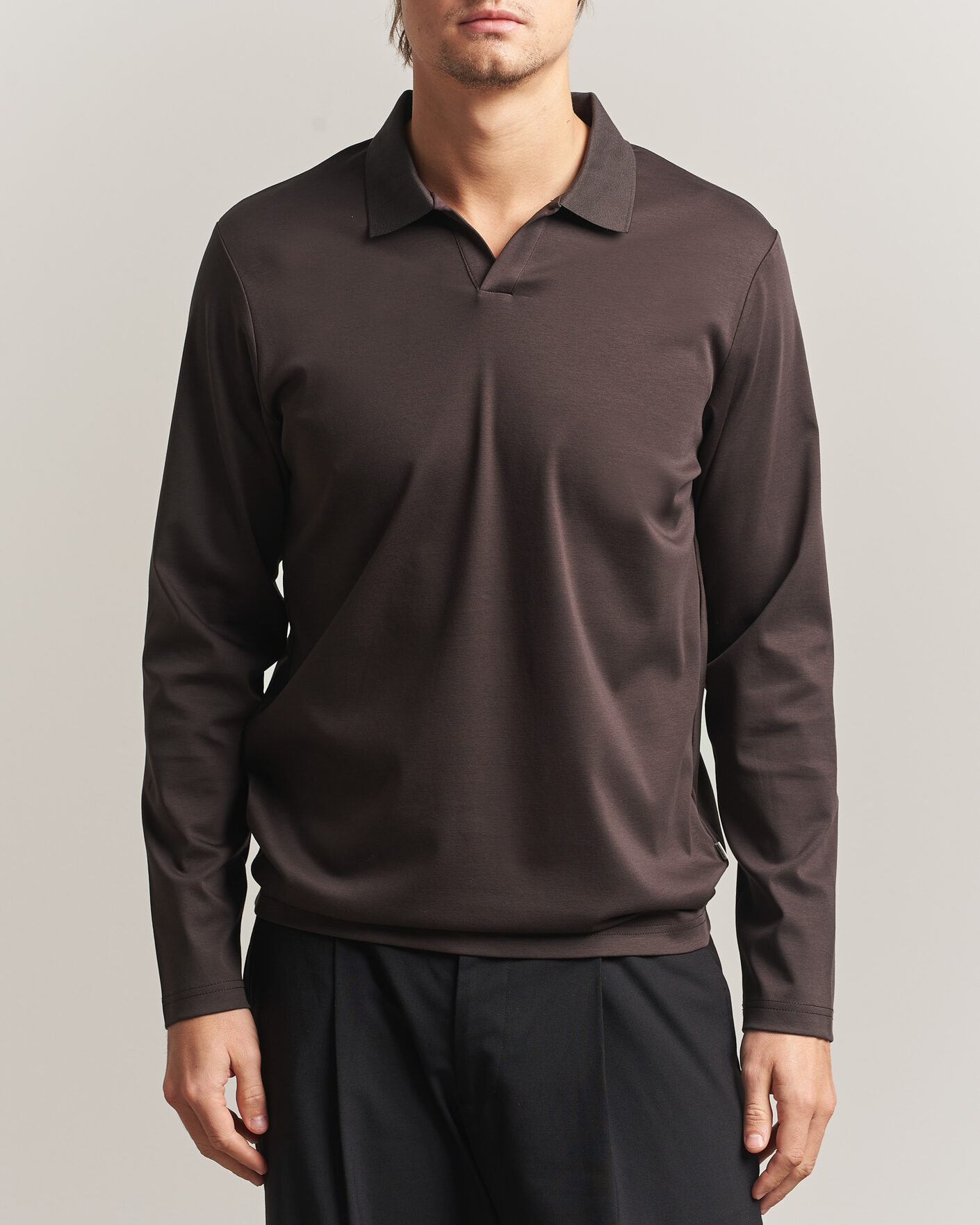 Herre | Polotrøjer | NN07 | Paul Long Sleeve Polo Deep Truffle