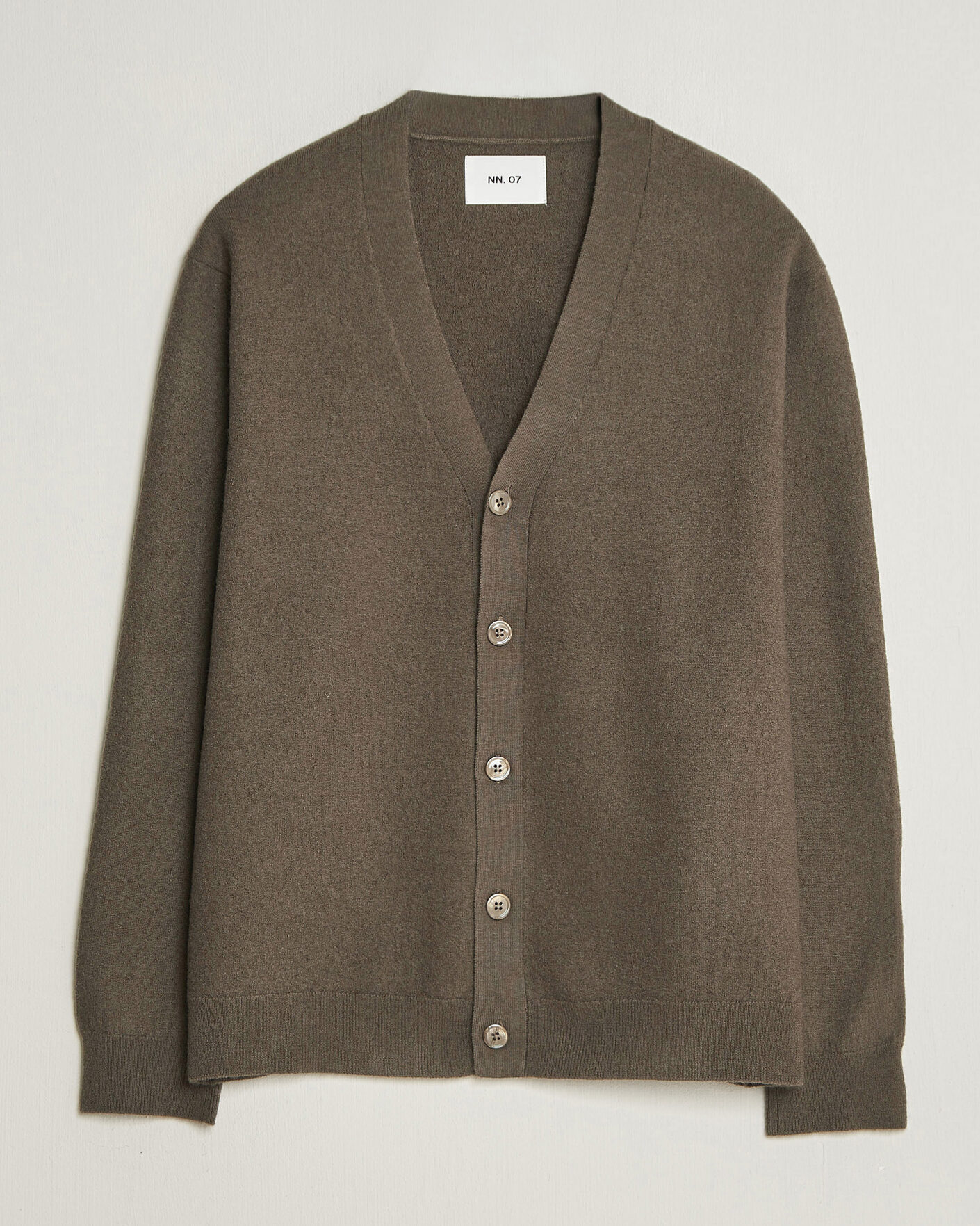 Herre | Trøjer | NN07 | Jasper Wool Knitted Cardigan Mable Husk