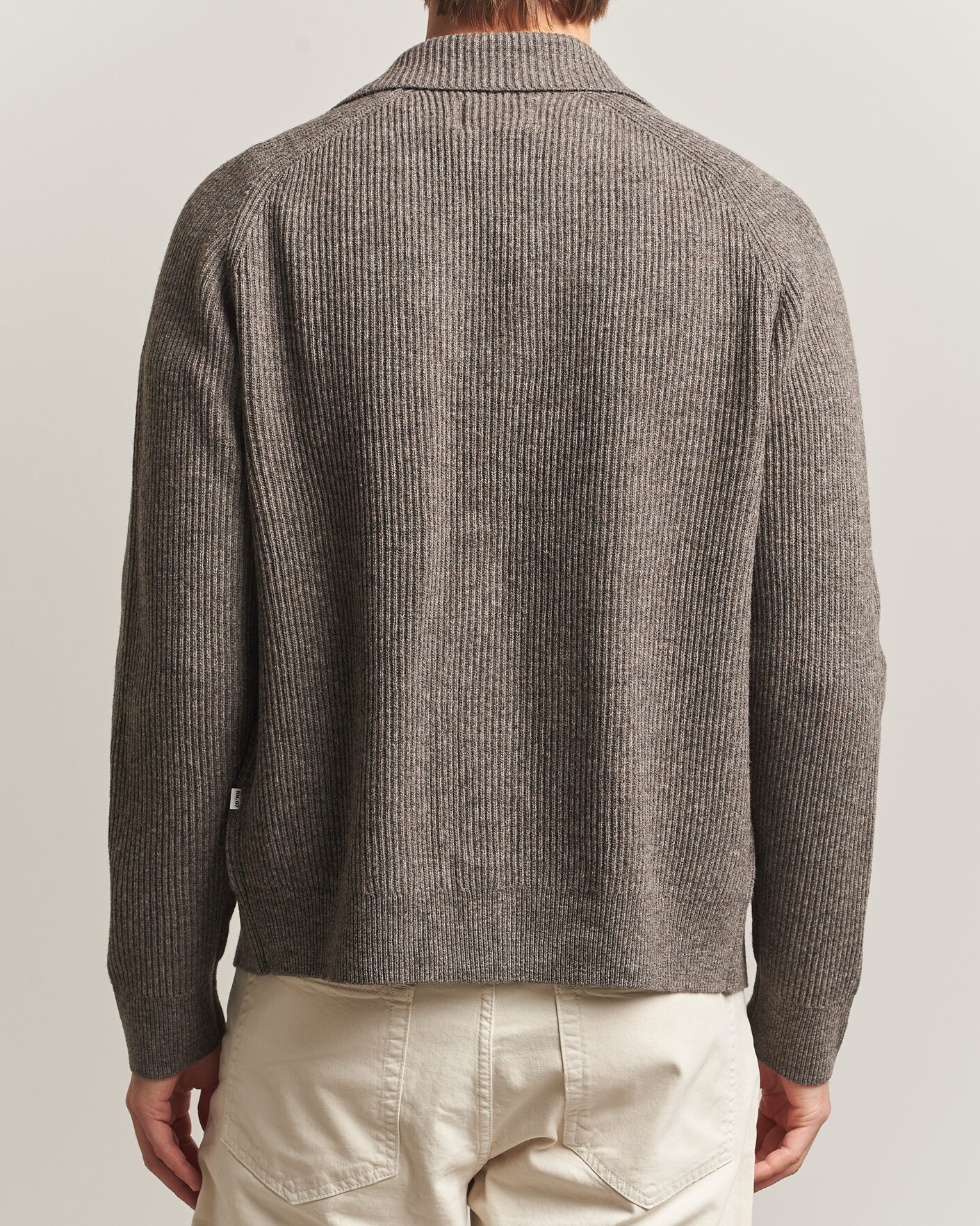 Herre | Trøjer | NN07 | Shane Wool Knitted Cardigan Mable Husk