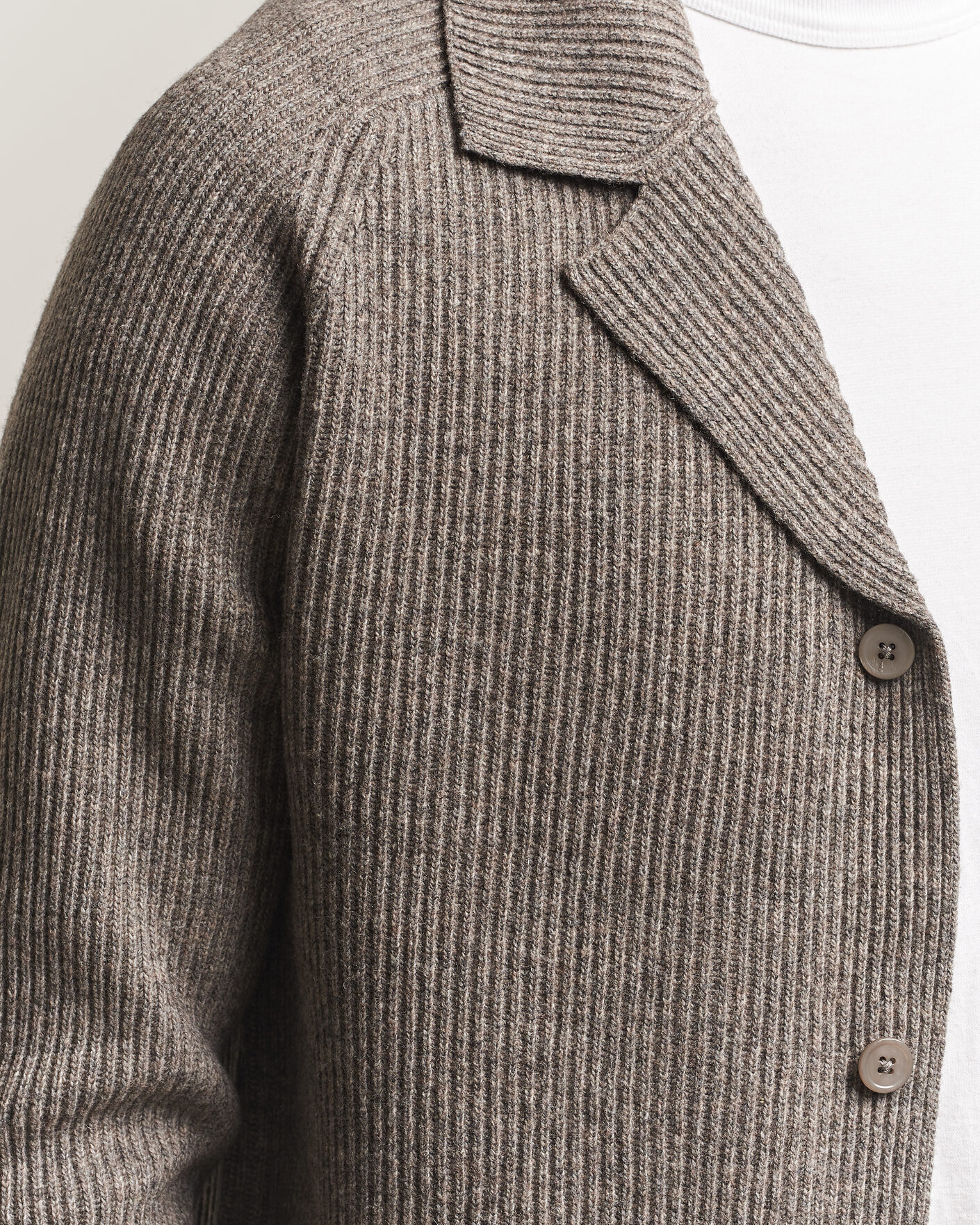 Herre | Trøjer | NN07 | Shane Wool Knitted Cardigan Mable Husk