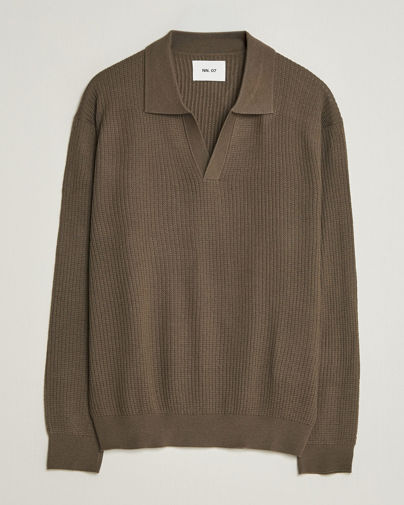 Herre | Trøjer | NN07 | Nate Wool Knitted Polo Mable Husk