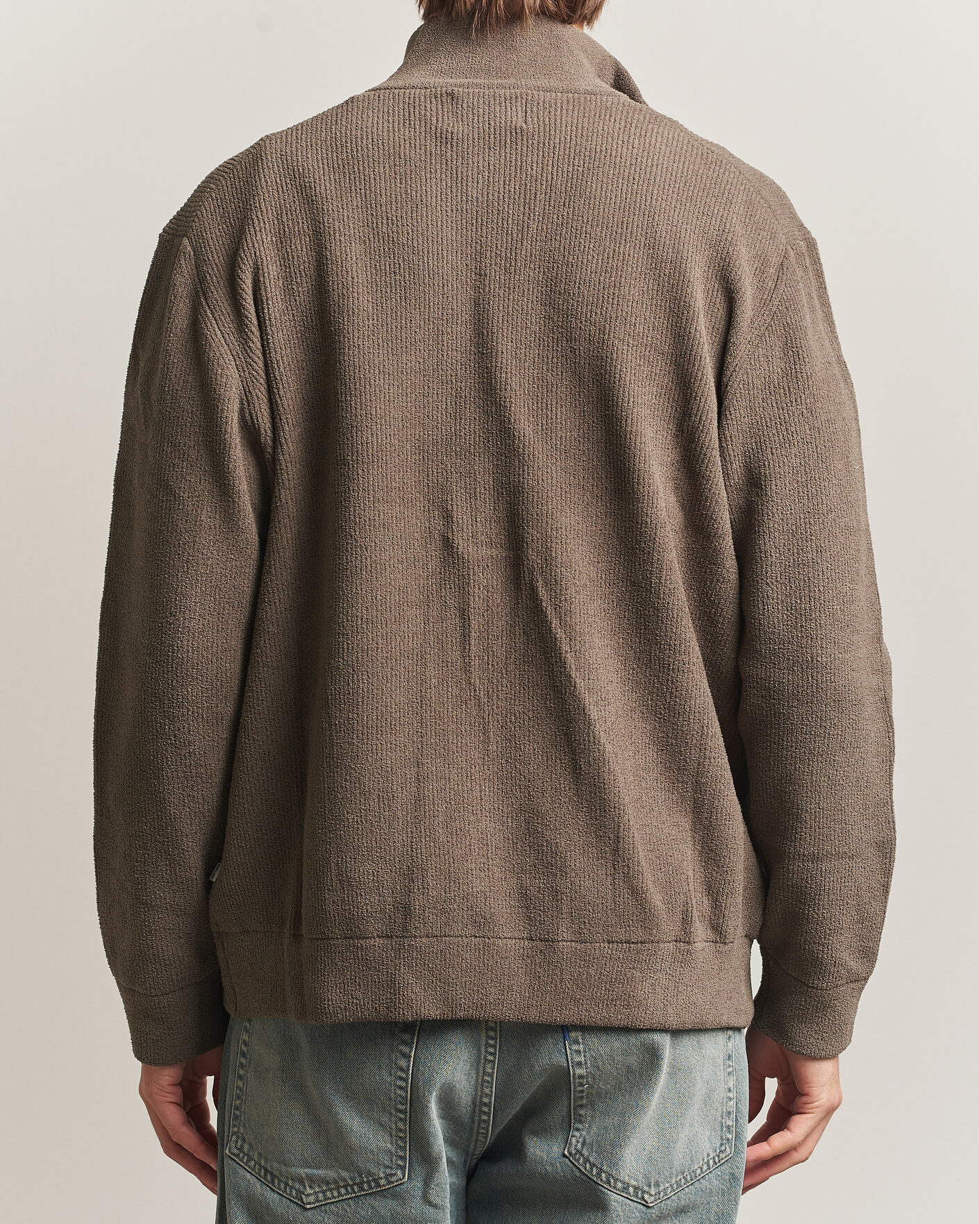 Herre | Trøjer | NN07 | Danny Rib Knitted Full Zip Mable Husk
