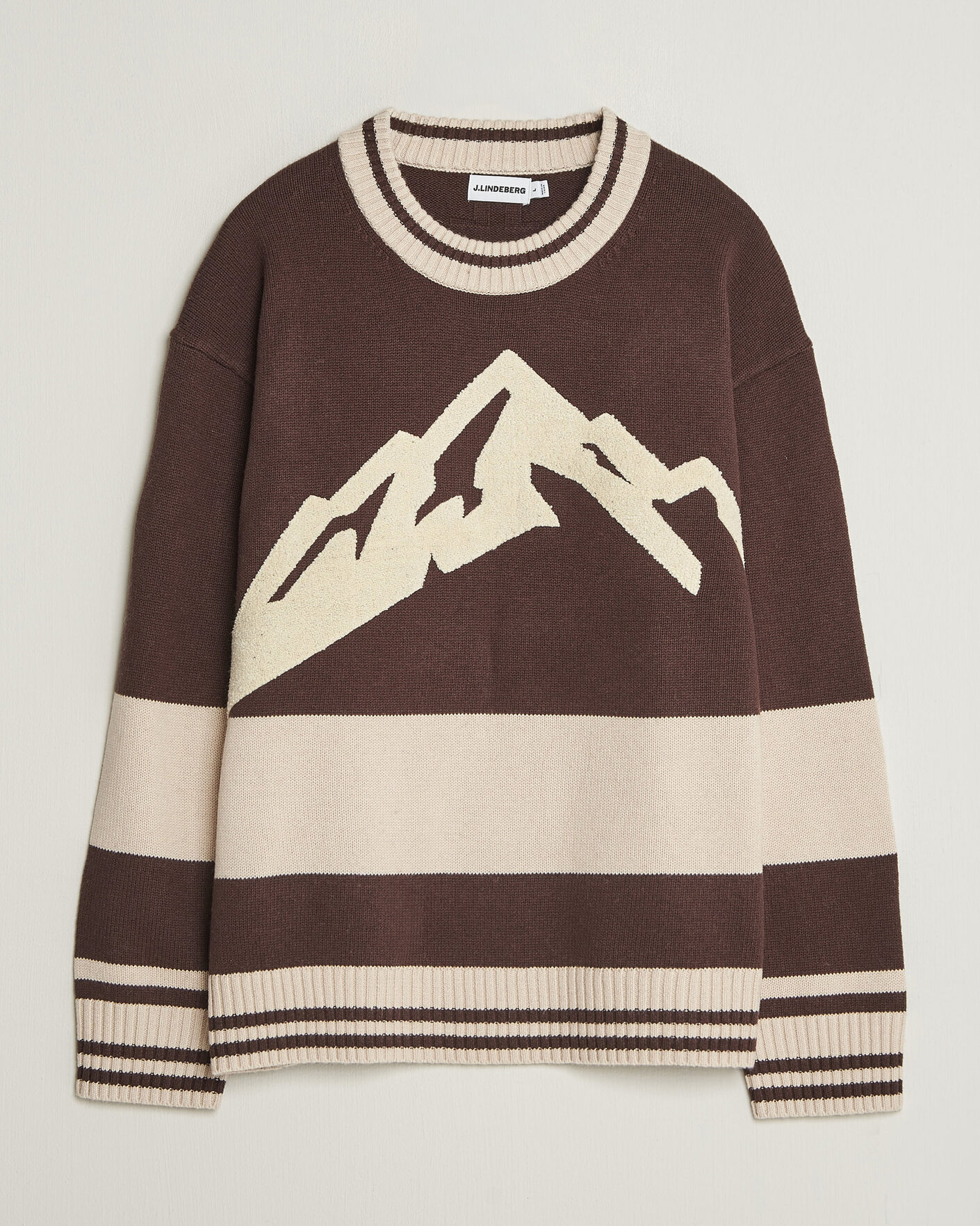Herre | Trøjer | J.Lindeberg | Steve Mountin Knitted Sweater Seal Brown
