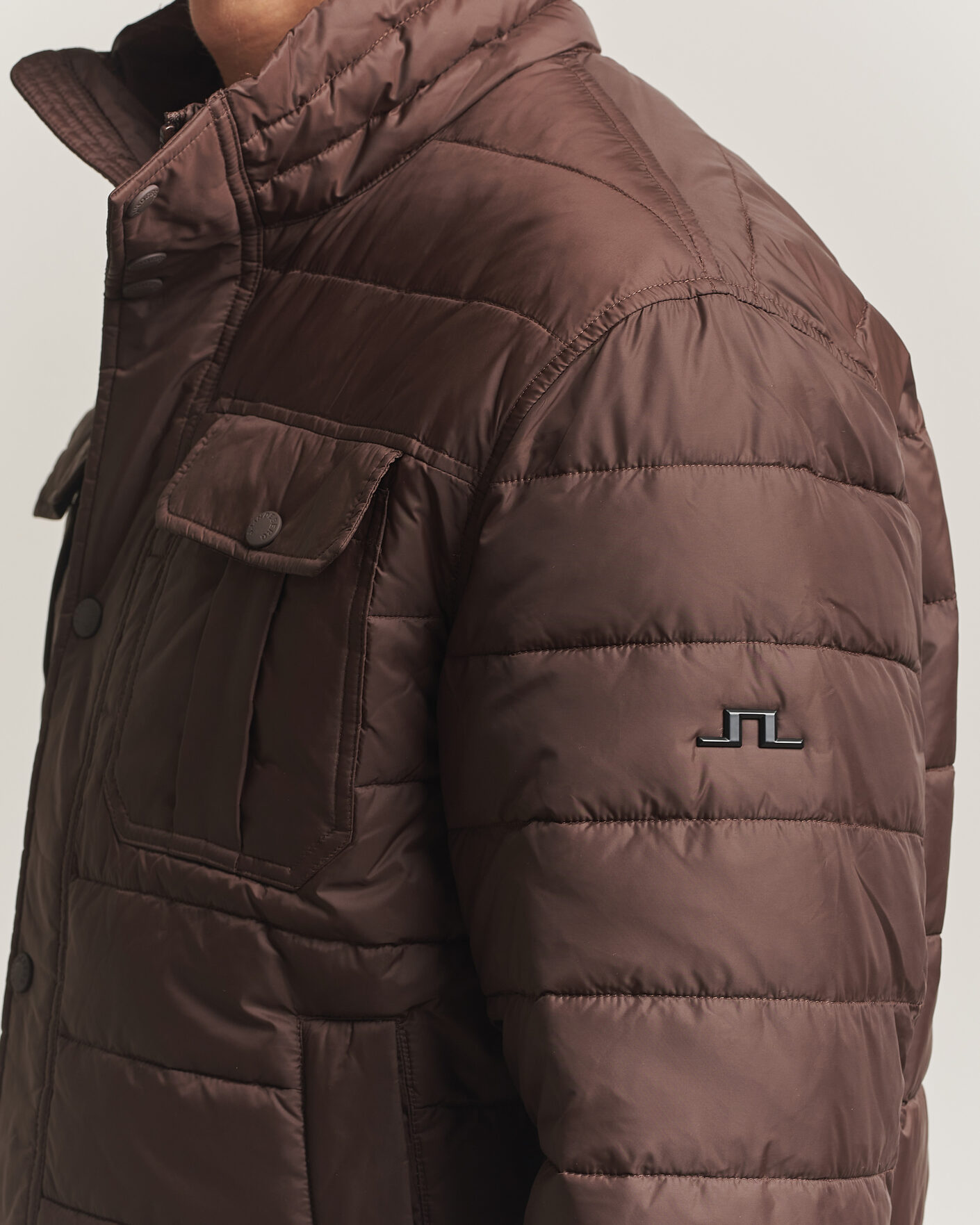 Herre | Jakker | J.Lindeberg | Bailey Light Padded Jacket Seal Brown
