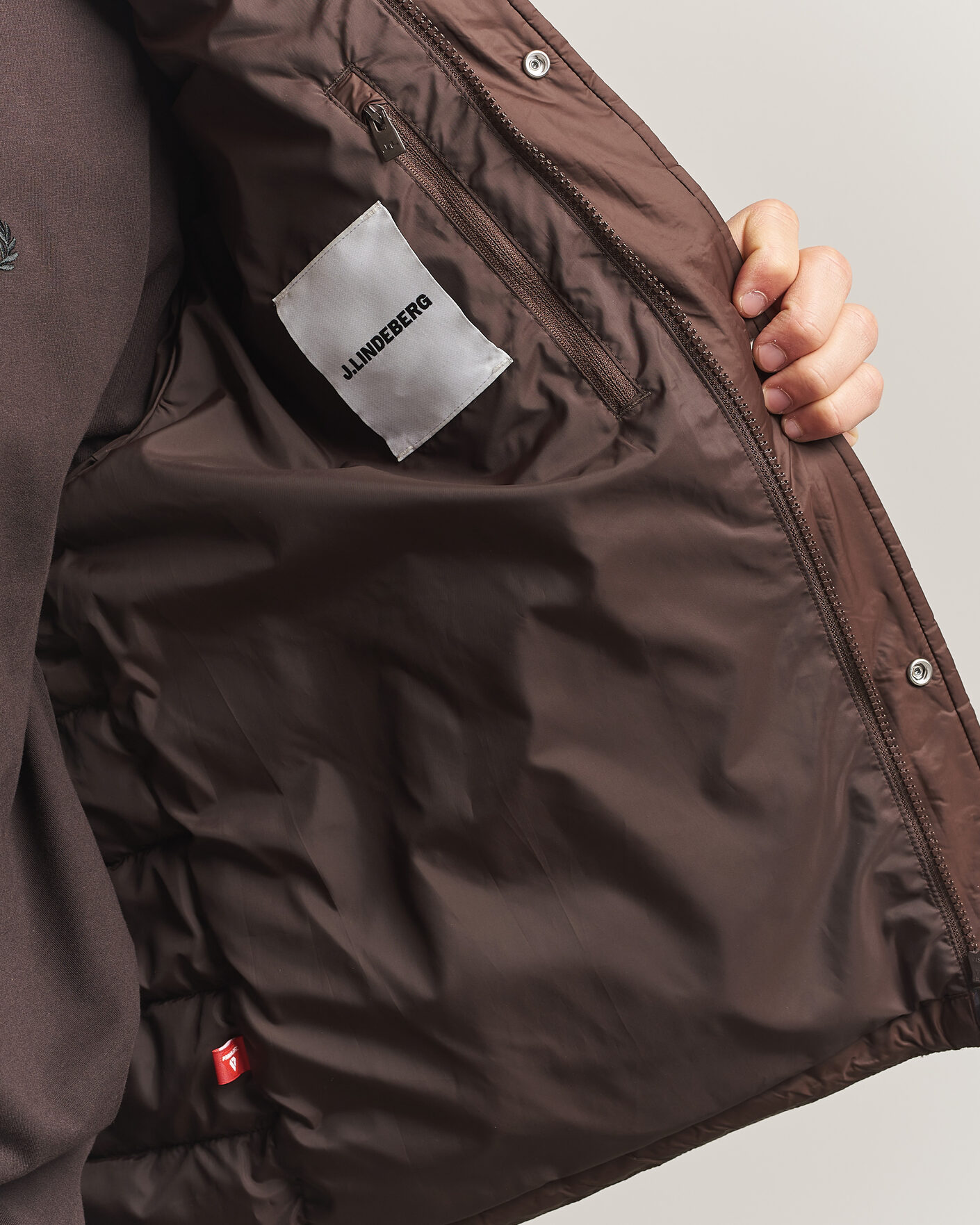 Herre | Jakker | J.Lindeberg | Bailey Light Padded Jacket Seal Brown