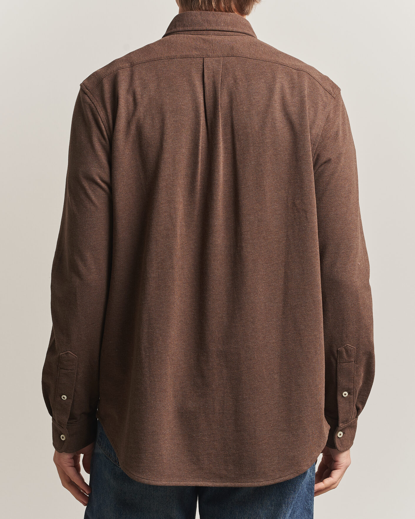 Herre | Polotrøjer | Polo Ralph Lauren | Featherweight Mesh Shirt Nutmeg Brown Heather
