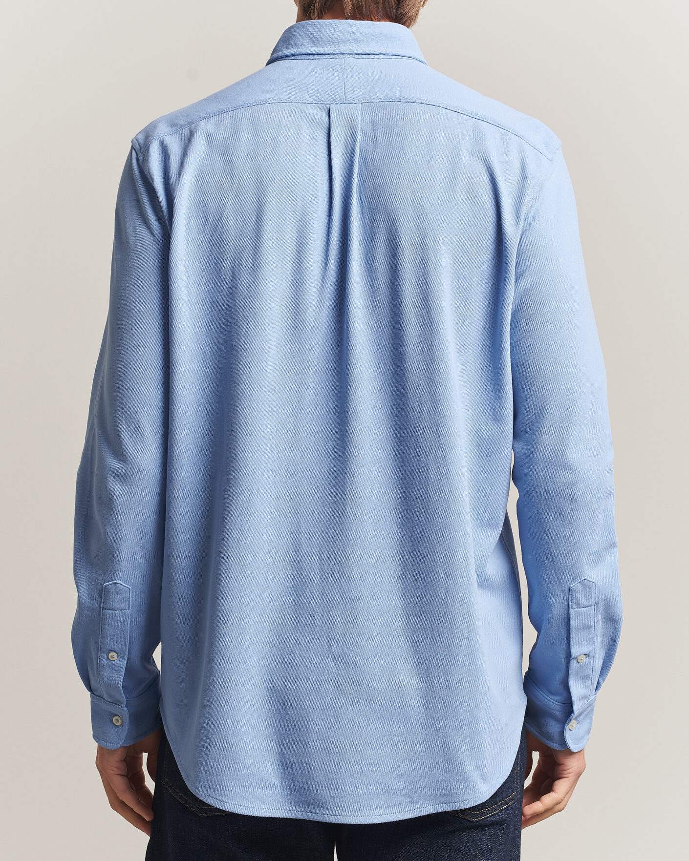 Herre | Polotrøjer | Polo Ralph Lauren | Featherweight Mesh Shirt Dress Shirt Blue