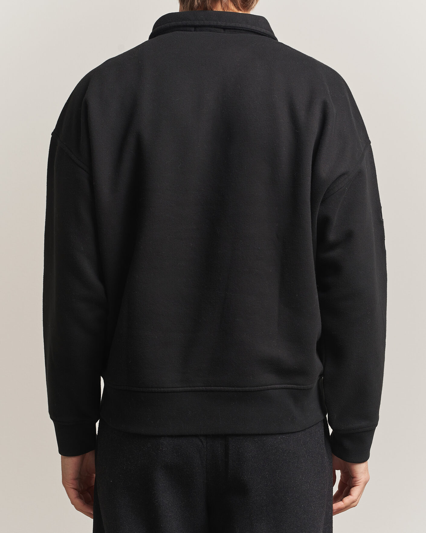 Herre | Trøjer | Polo Ralph Lauren | Heavy Weight Half Zip Fleece Polo Black