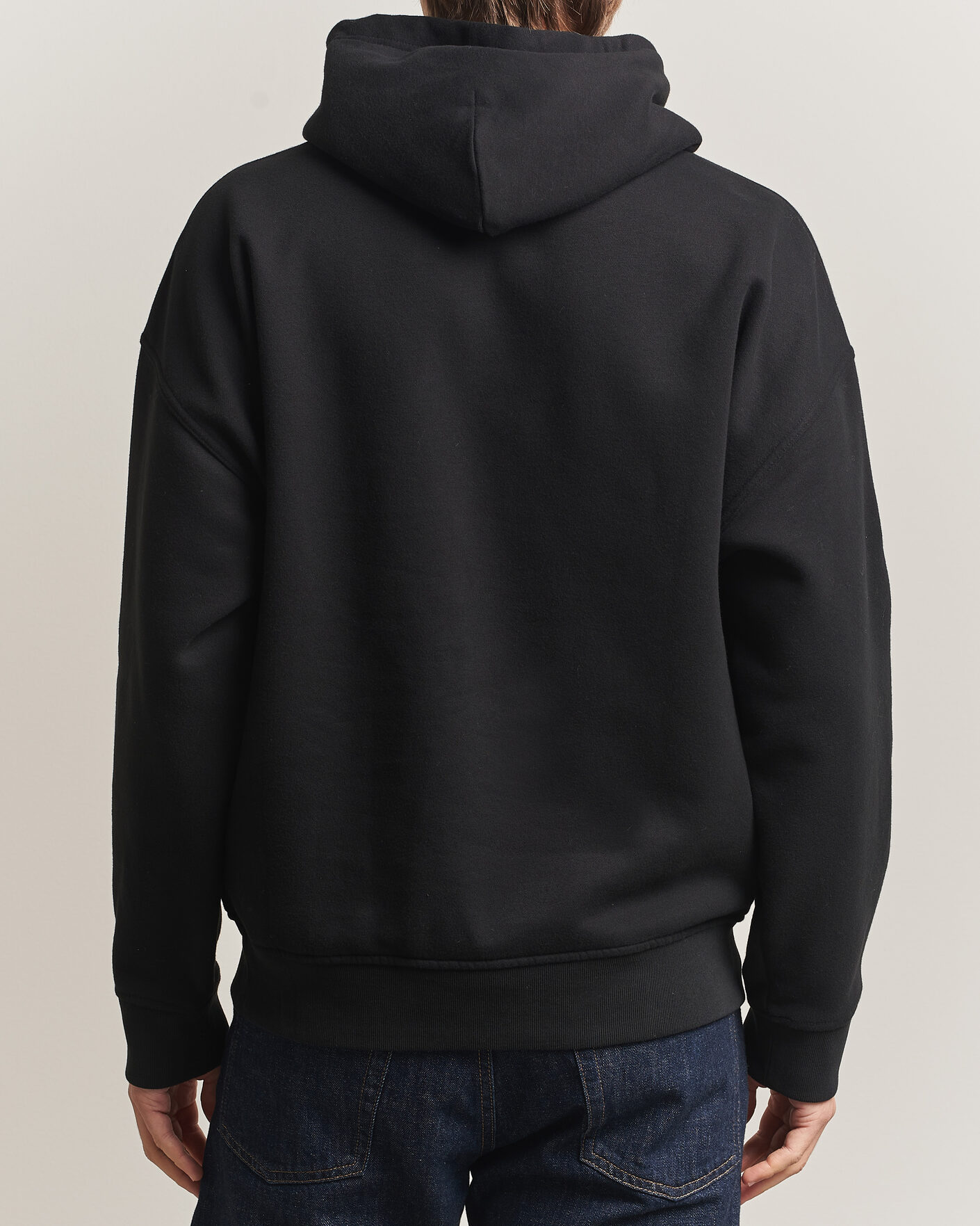 Herre | Trøjer | Polo Ralph Lauren | Heavy Weight Tonal Pony Hoodie Polo Black