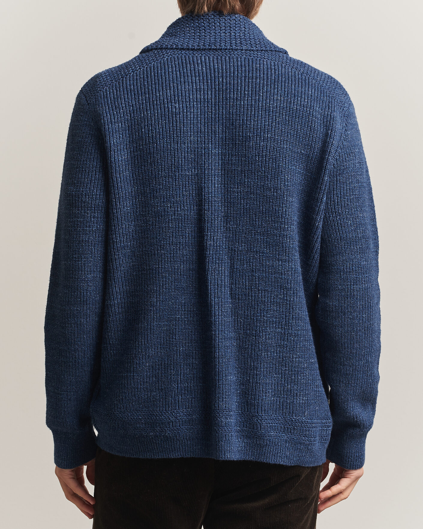 Herre | Trøjer | Polo Ralph Lauren | Cotton Shawl Cardigan Blue Marl