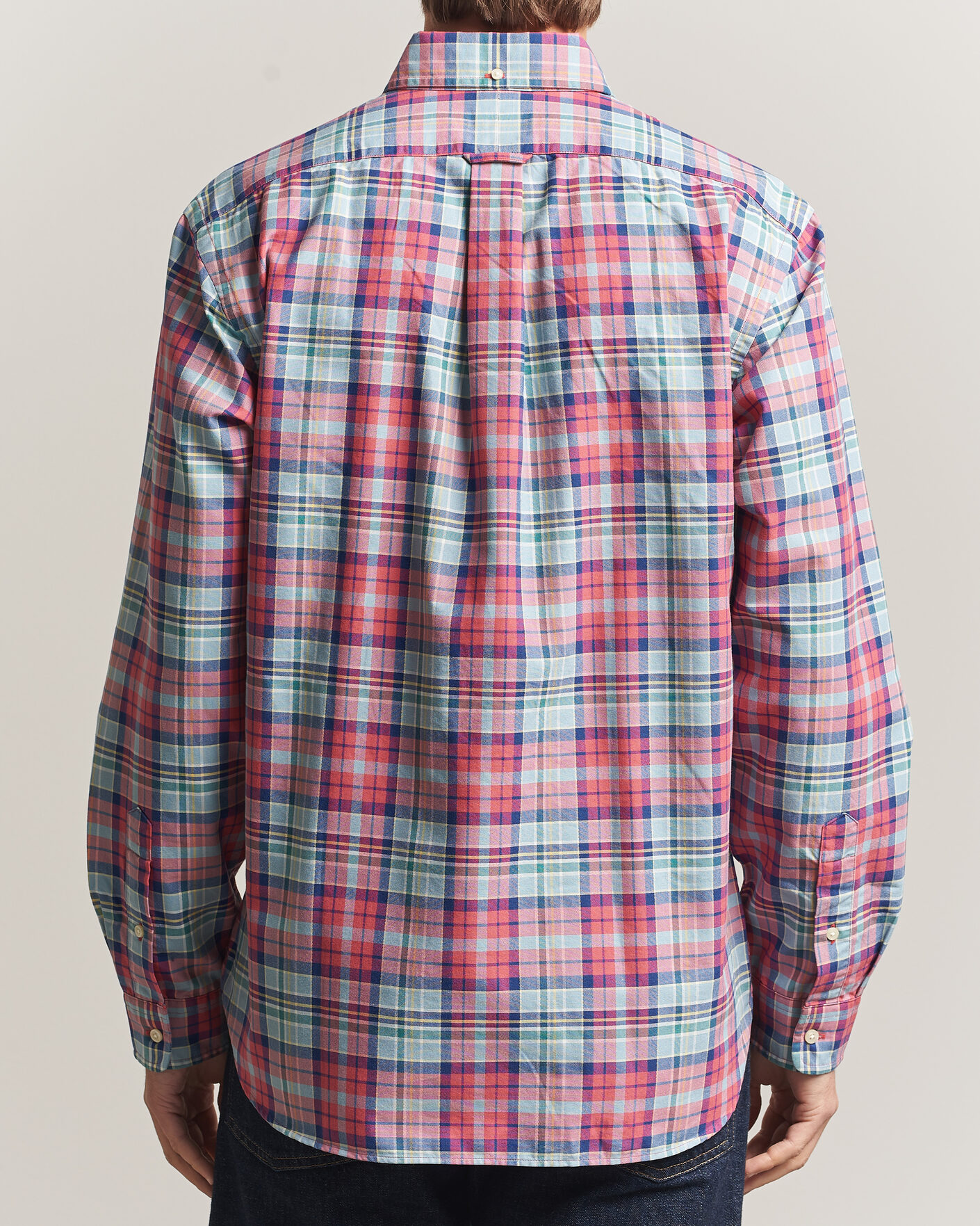 Herre | Skjorter | Polo Ralph Lauren | Classic Fit Checked Oxford Sport Shirt Red Dusty Blue