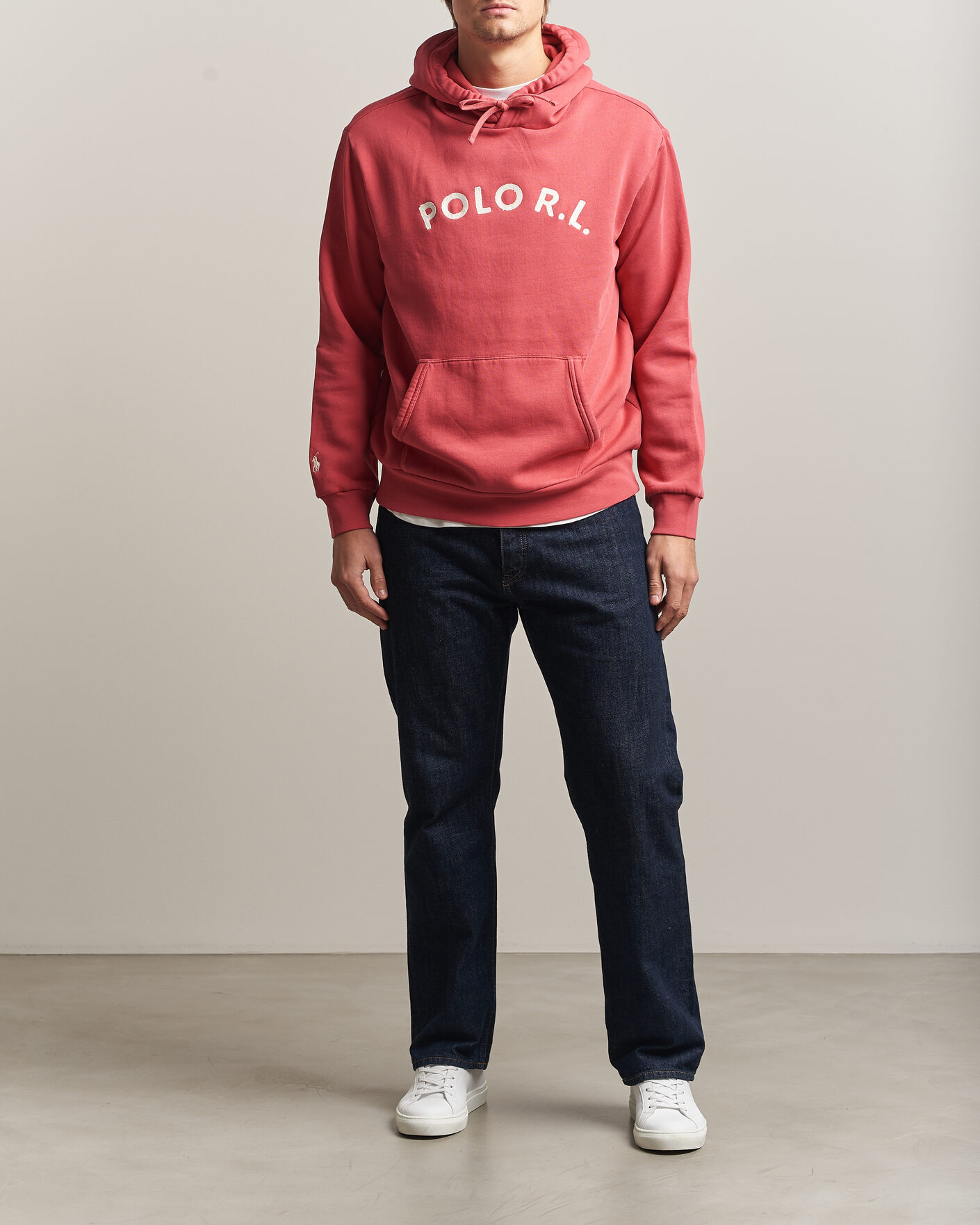 Herre | Trøjer | Polo Ralph Lauren | Cotton Chest Logo Hood Nantucket Red