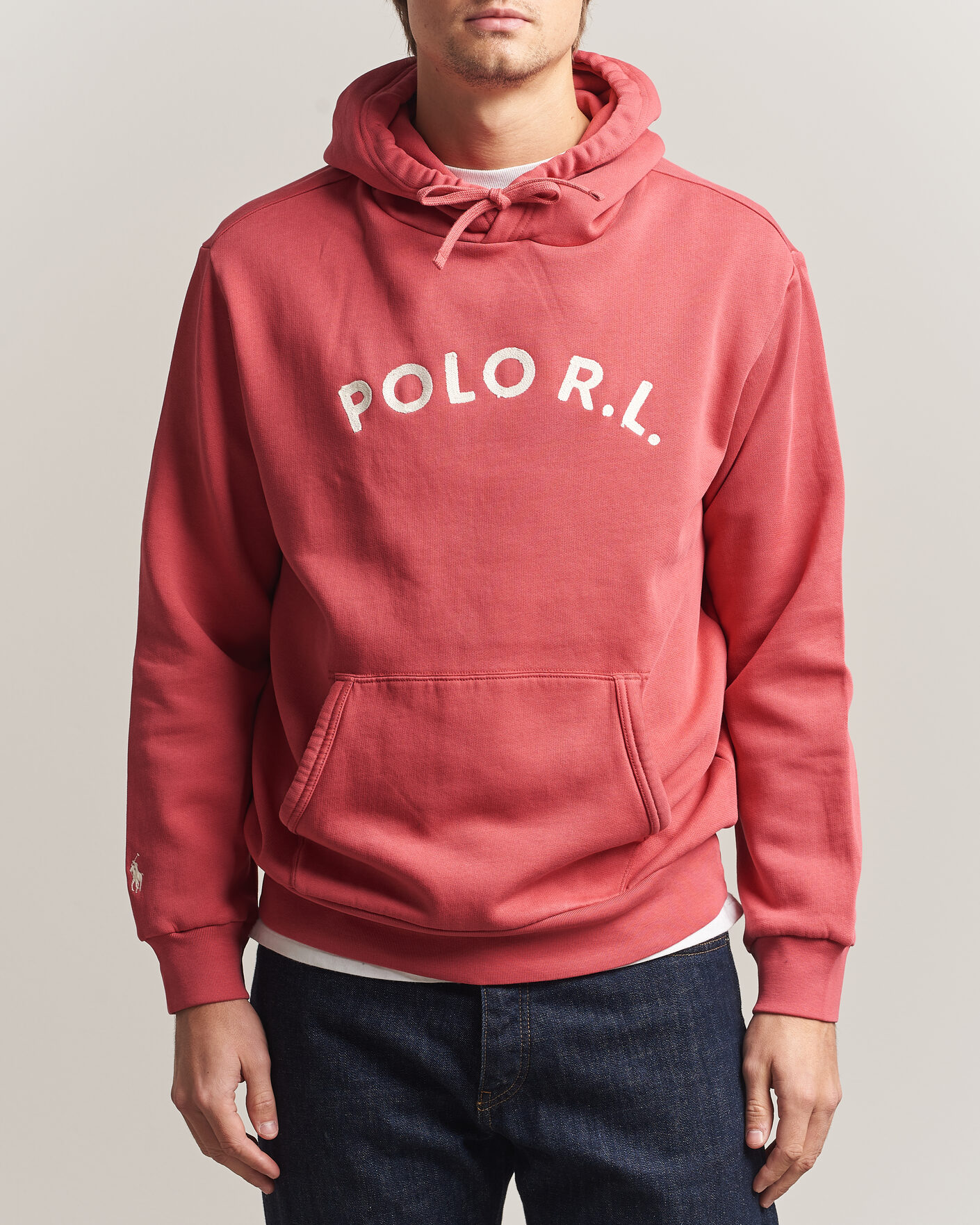 Herre | Trøjer | Polo Ralph Lauren | Cotton Chest Logo Hood Nantucket Red