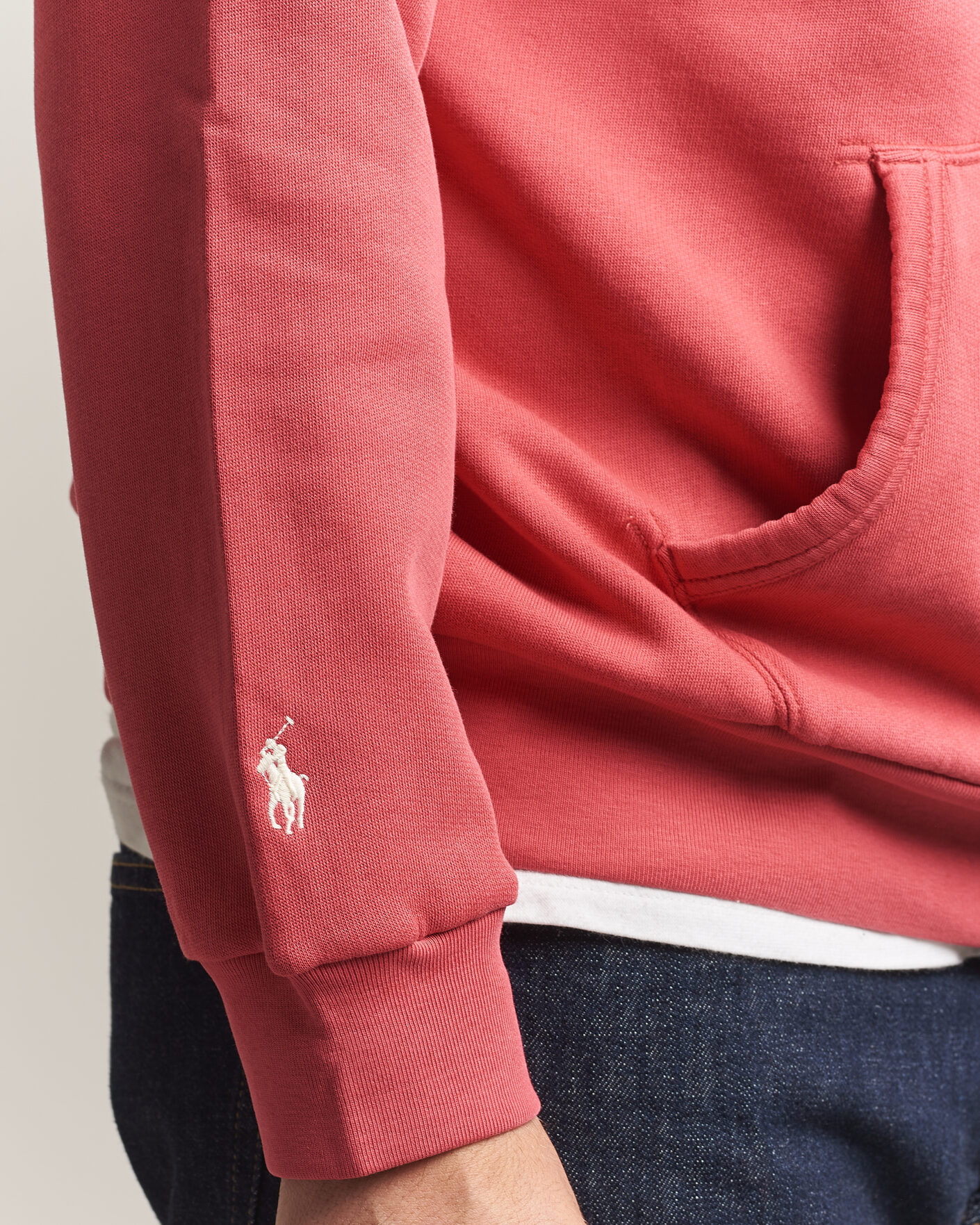 Herre | Trøjer | Polo Ralph Lauren | Cotton Chest Logo Hood Nantucket Red