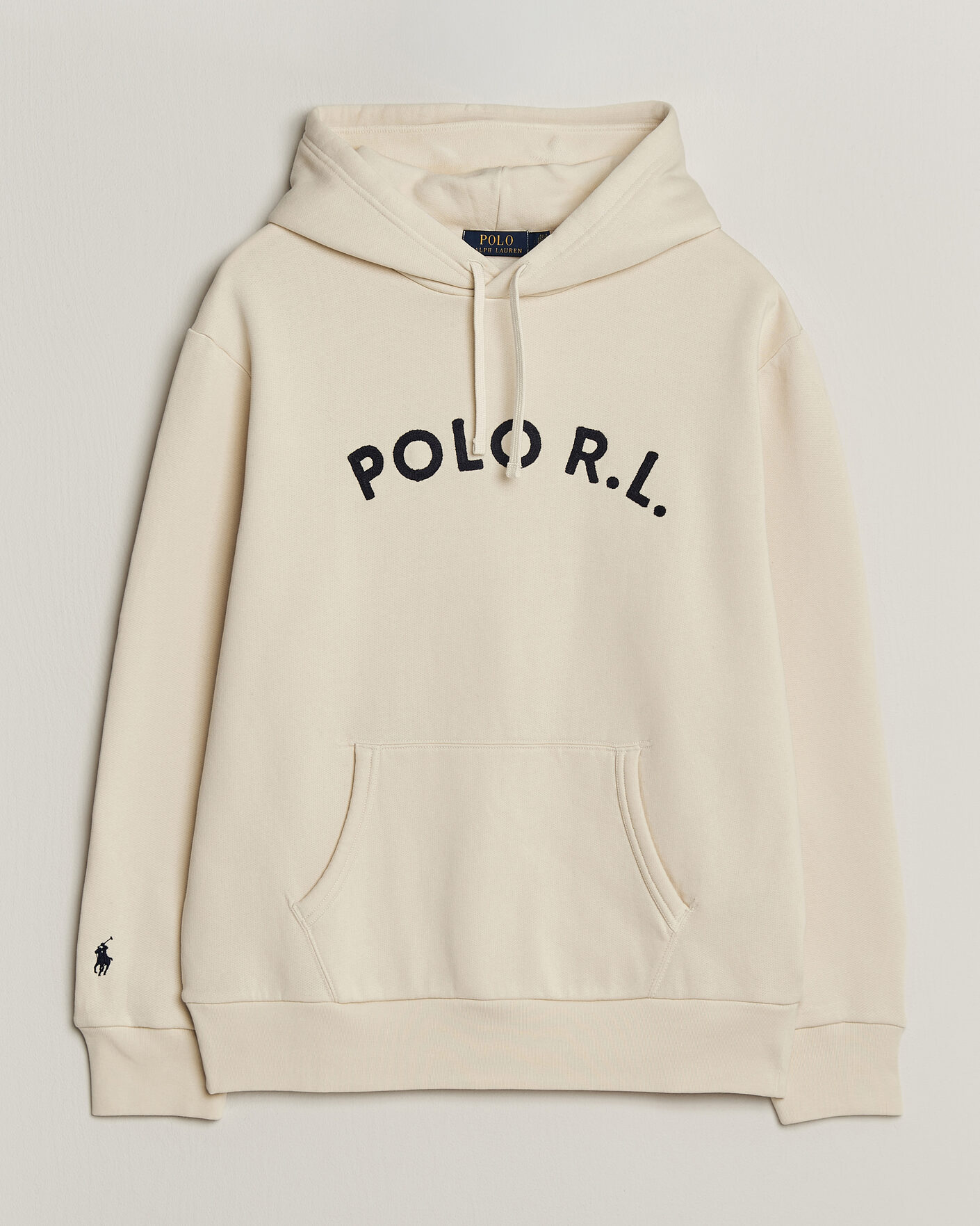 Herre | Trøjer | Polo Ralph Lauren | Cotton Chest Logo Hood Andover Cream